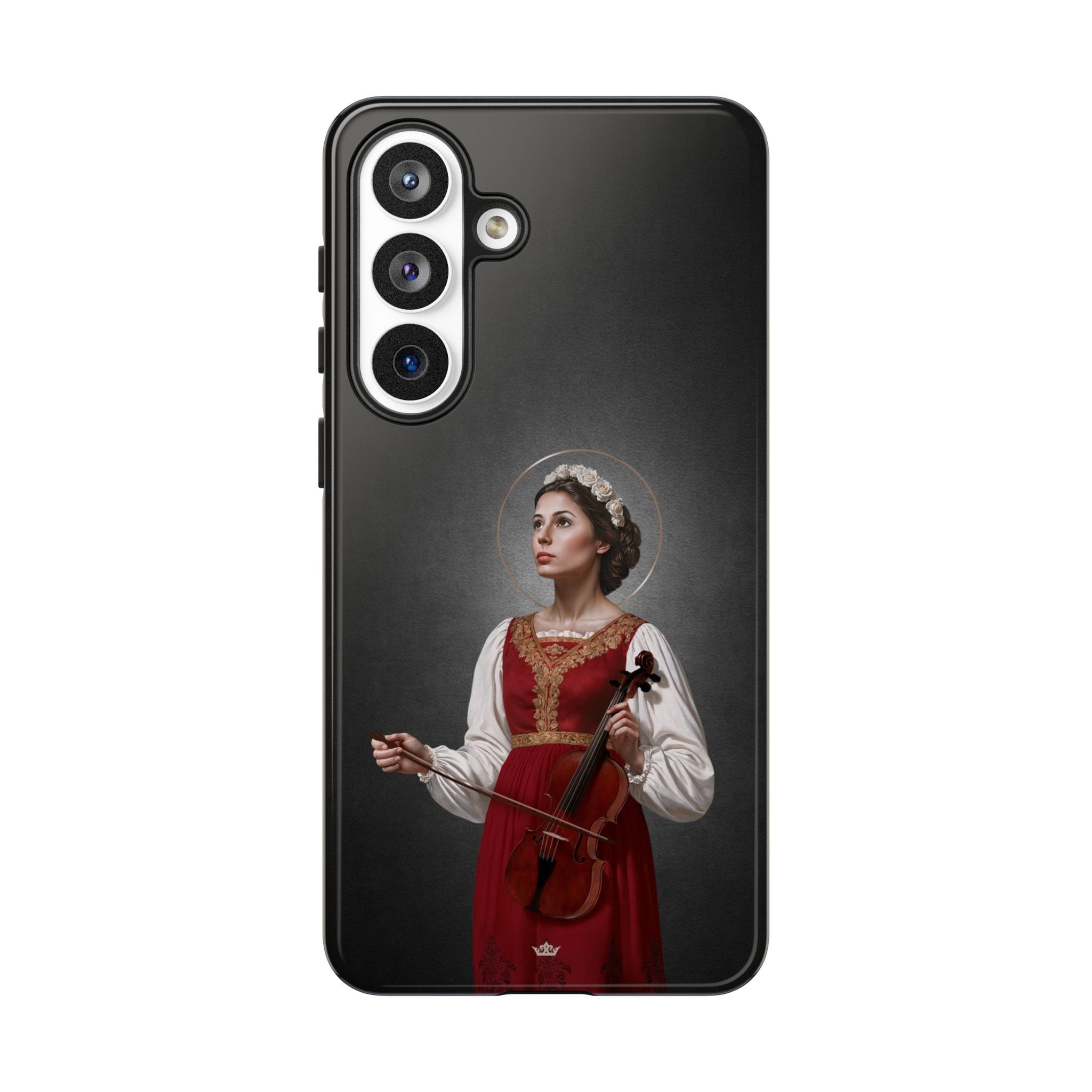 St. Cecilia Hard Phone Case (Dark) Copyright VENXARA