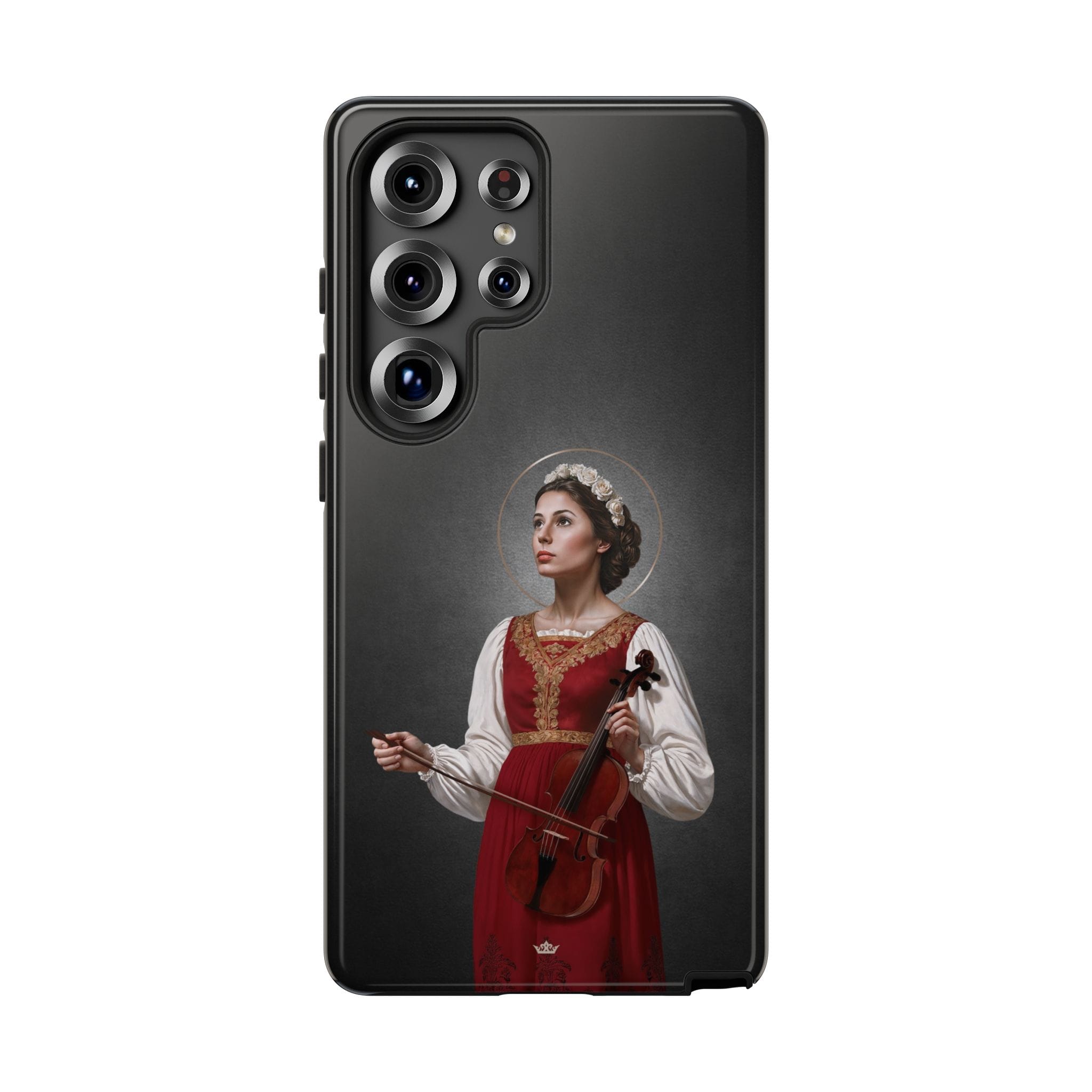 St. Cecilia Hard Phone Case (Dark) Copyright VENXARA