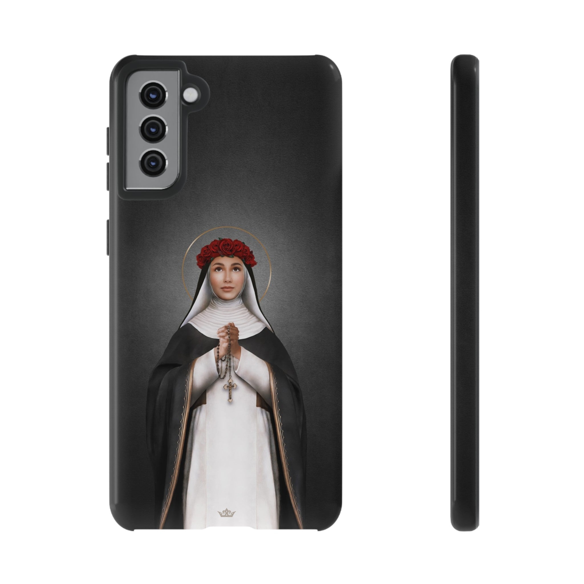 St. Rose of Lima Hard Phone Case (Dark)