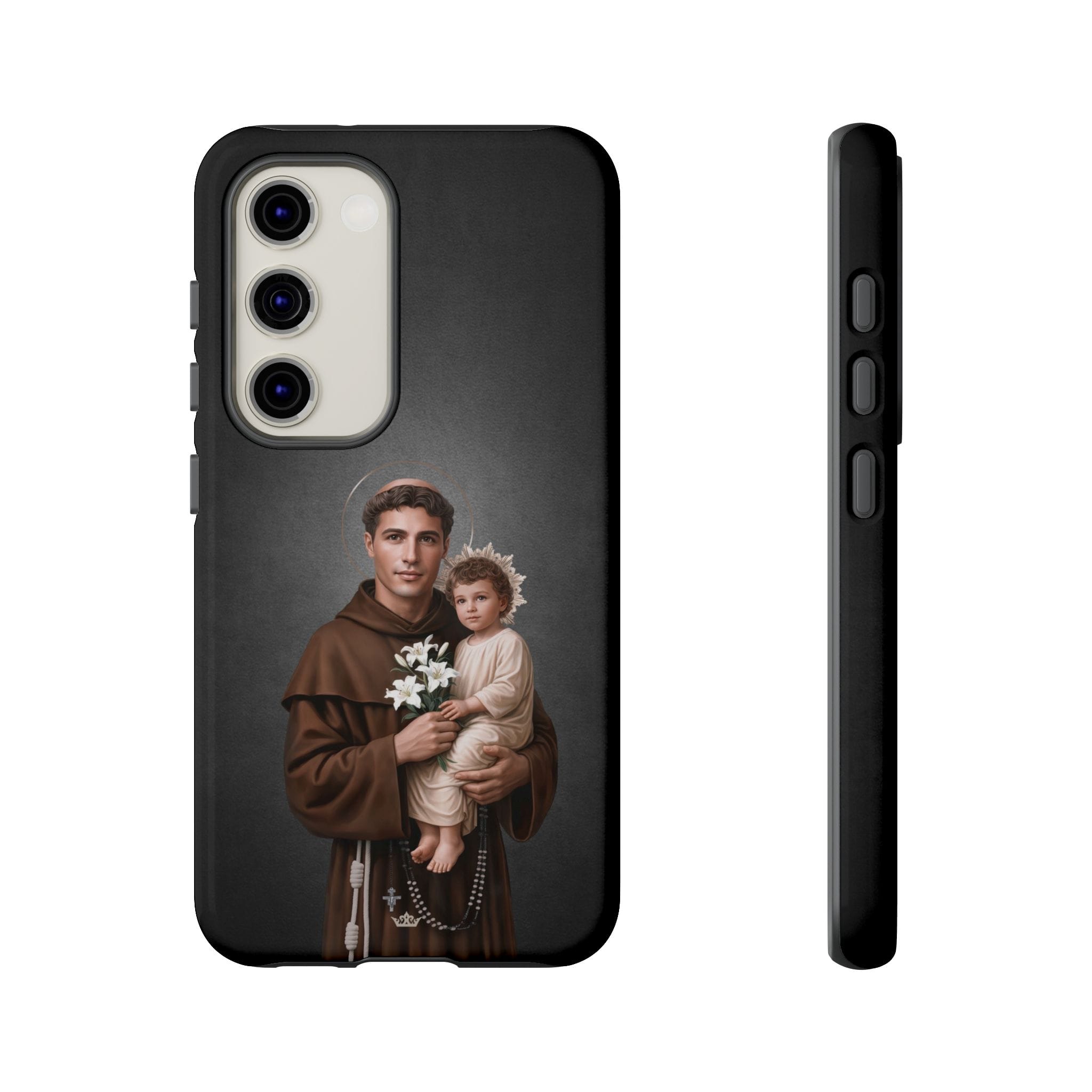 St. Anthony of Padua Hard Phone Case (Dark) Copyright VENXARA