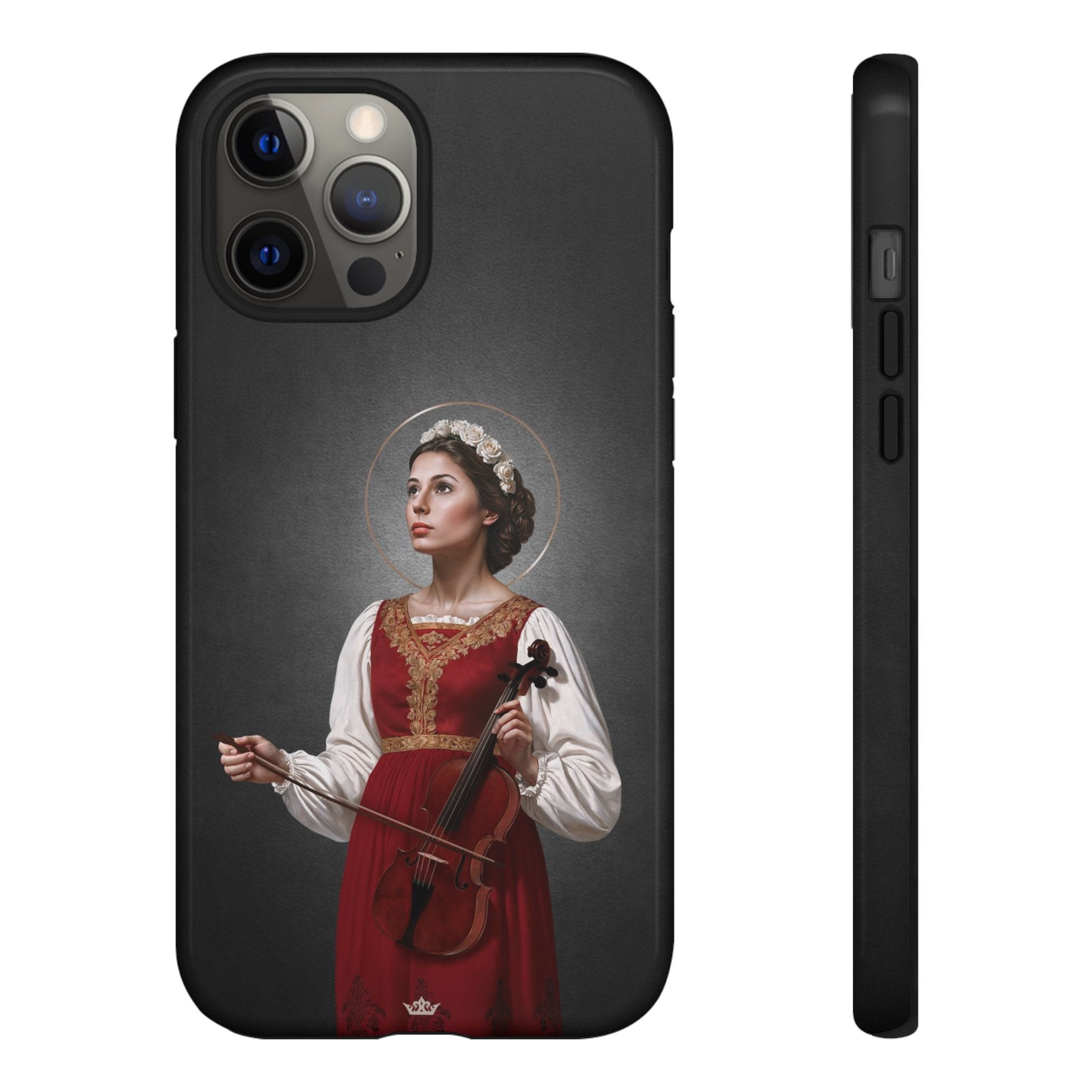 St. Cecilia Hard Phone Case (Dark) Copyright VENXARA