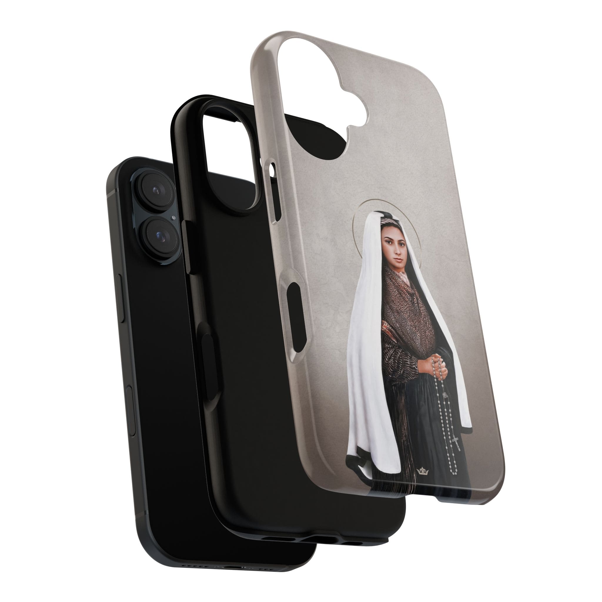 St. Bernadette Hard Phone Case (Light) Copyright VENXARA