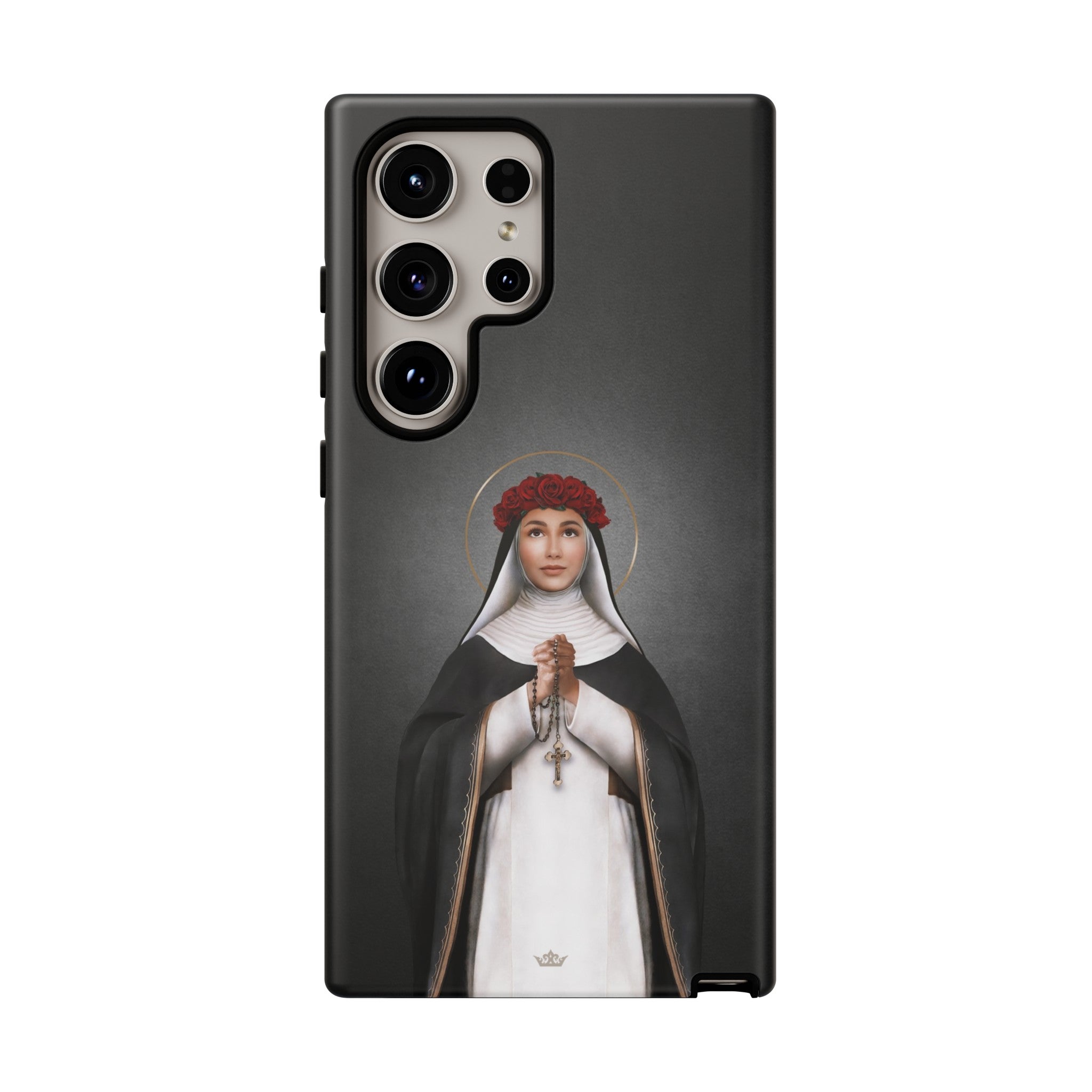 St. Rose of Lima Hard Phone Case (Dark)