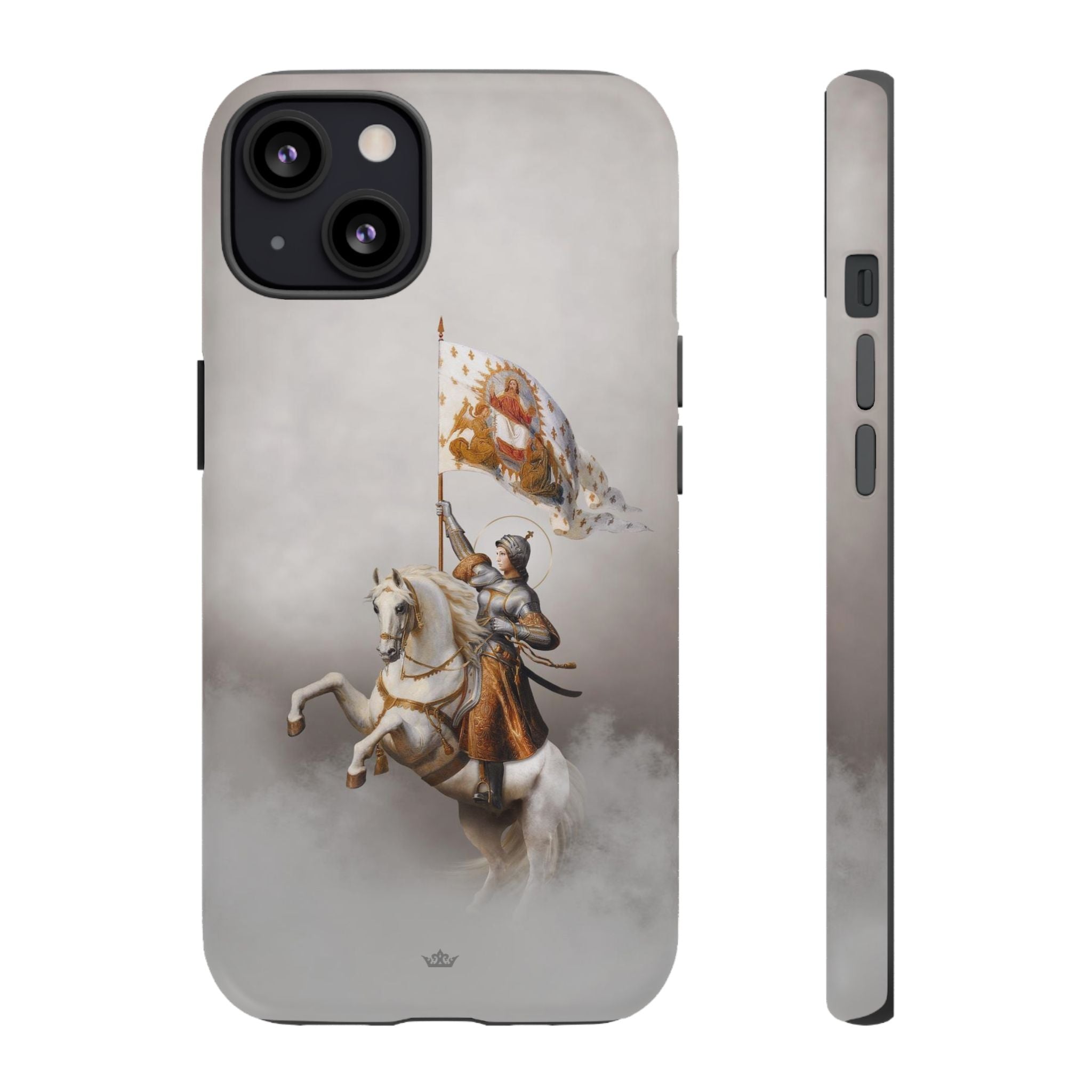 St. Joan of Arc in Battle Hard Phone Case (Light)