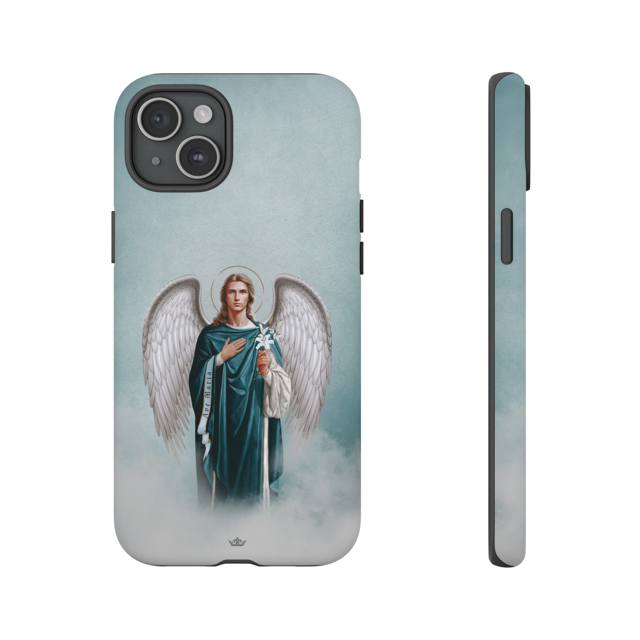 St. Gabriel the Archangel Hard Phone Case (Blue)