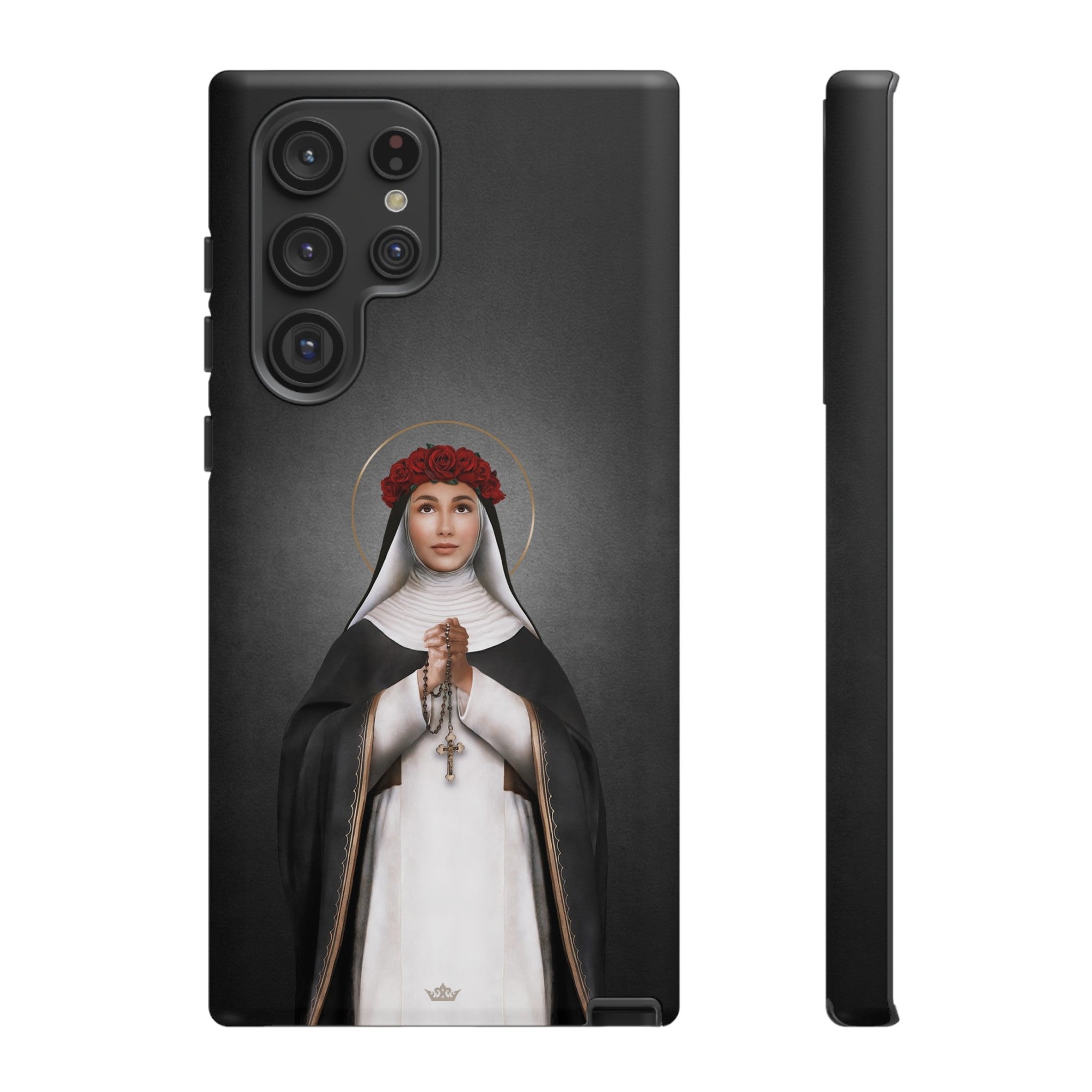 St. Rose of Lima Hard Phone Case (Dark)