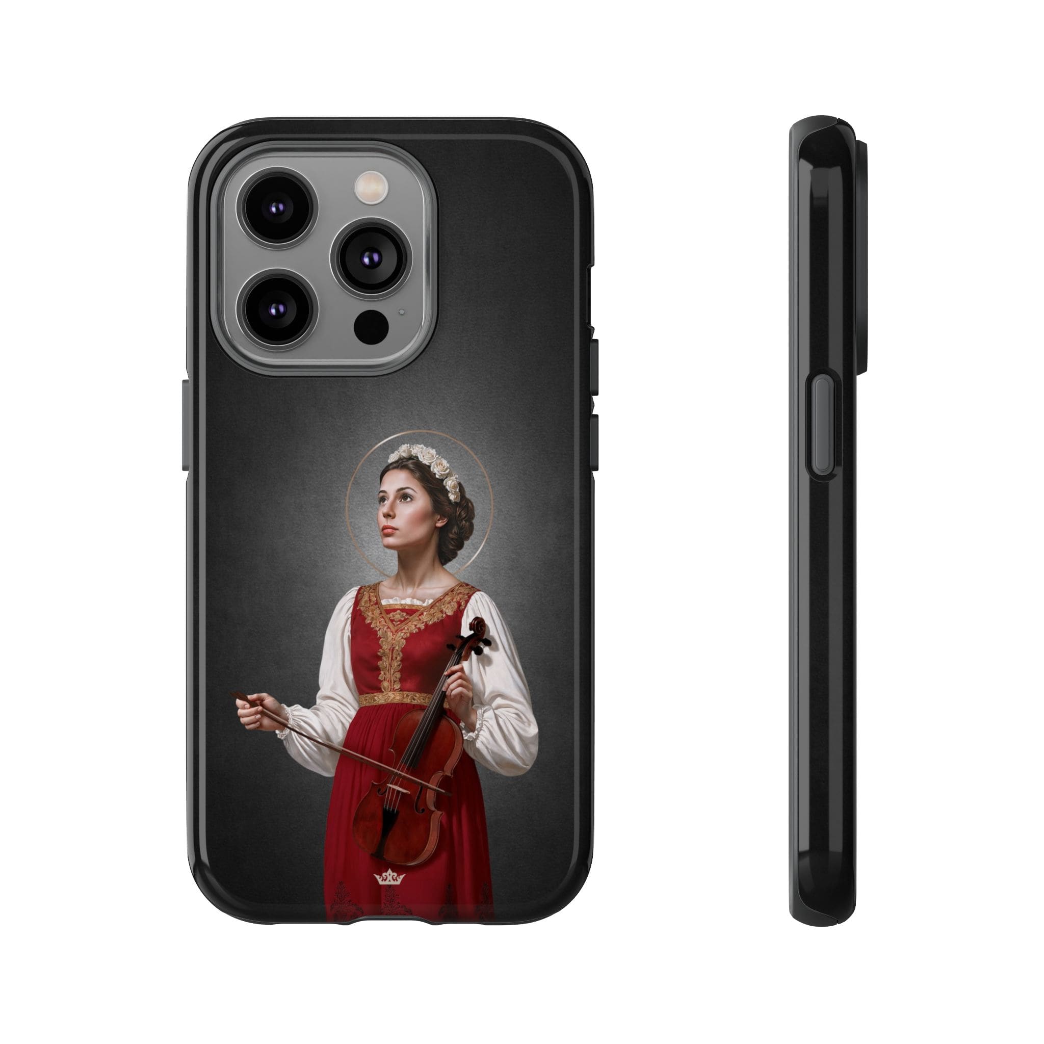 St. Cecilia Hard Phone Case (Dark) Copyright VENXARA