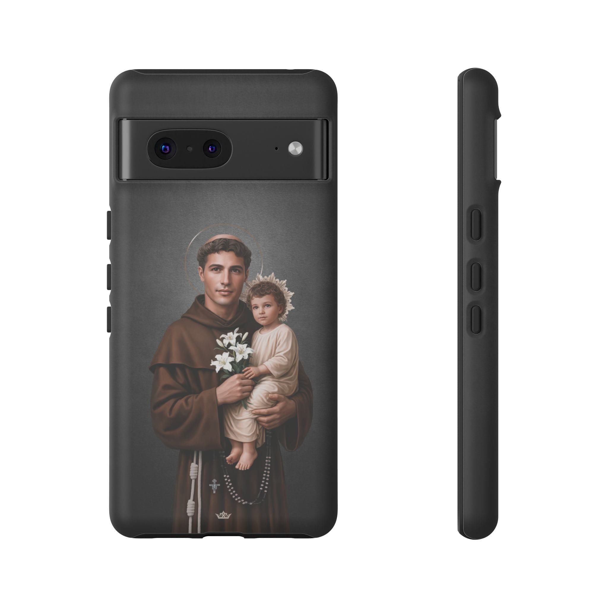 St. Anthony of Padua Hard Phone Case (Dark) Copyright VENXARA