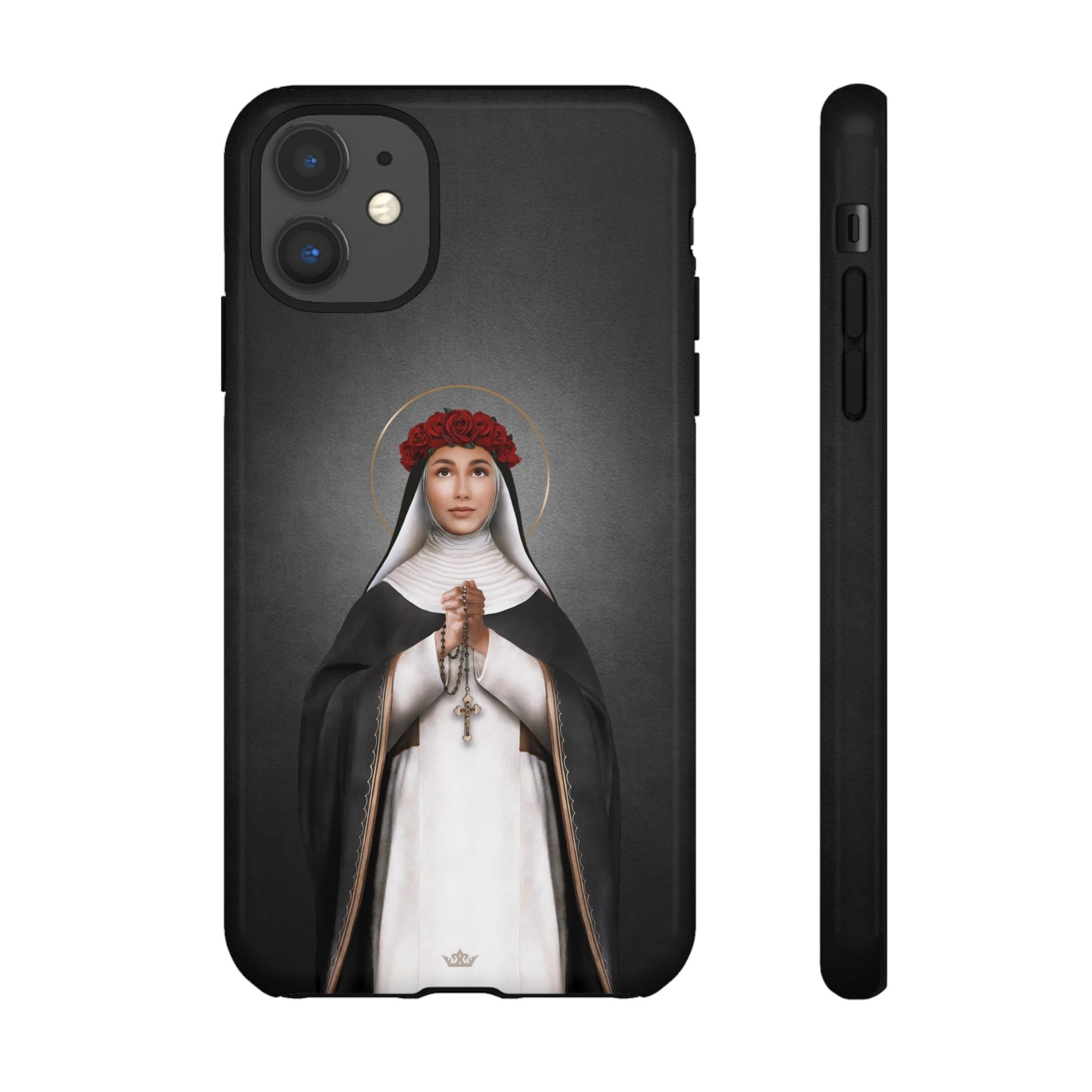 St. Rose of Lima Hard Phone Case (Dark)
