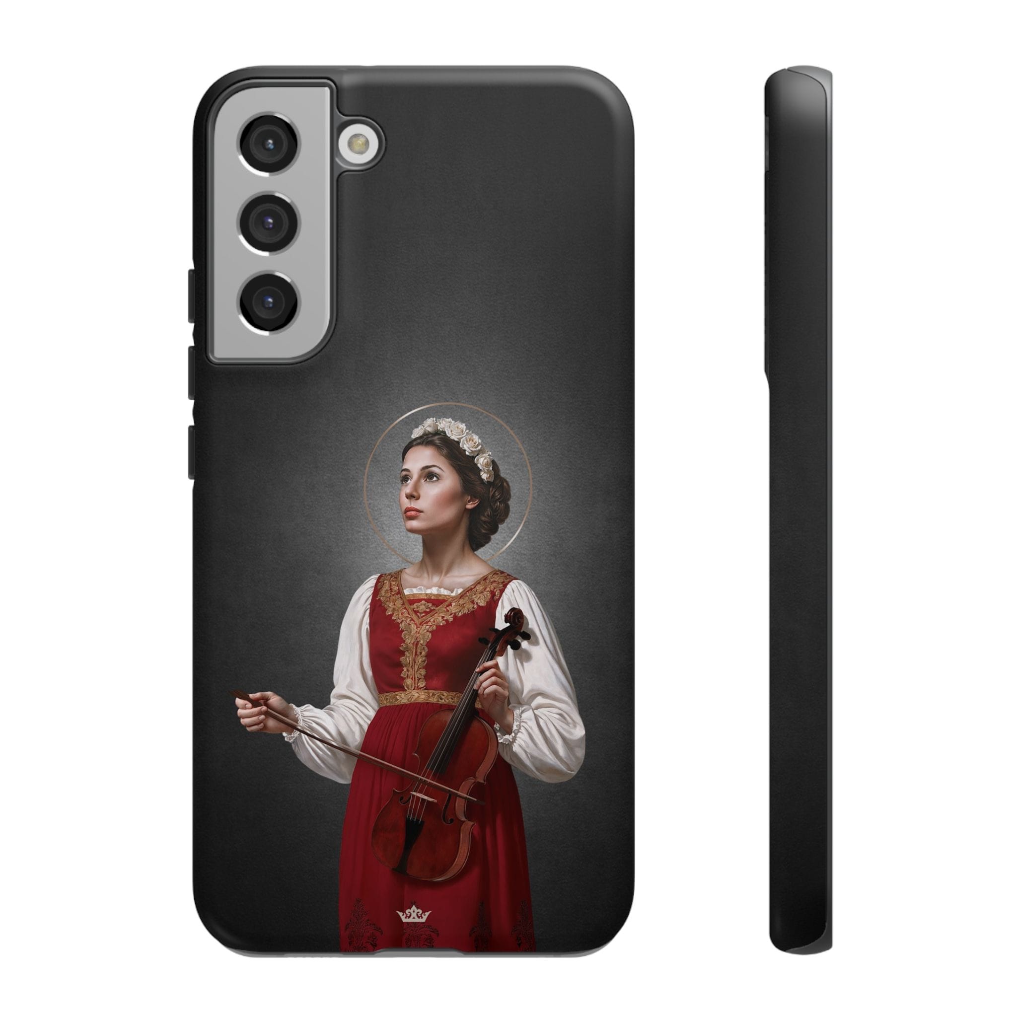 St. Cecilia Hard Phone Case (Dark) Copyright VENXARA