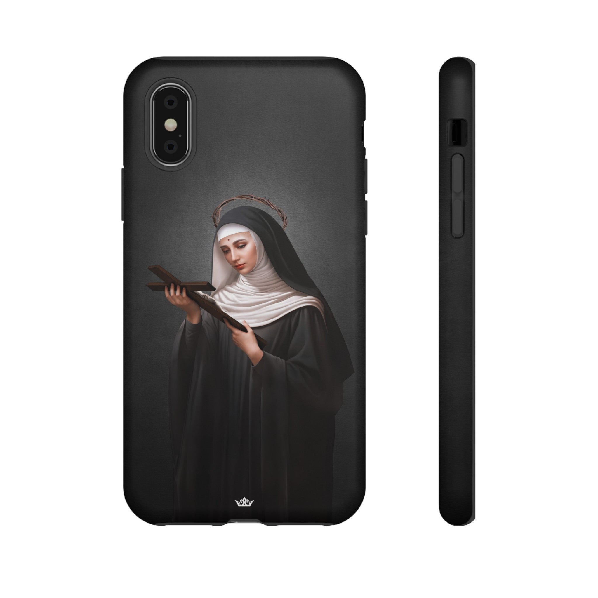 St. Rita of Cascia Hard Phone Case (Dark)