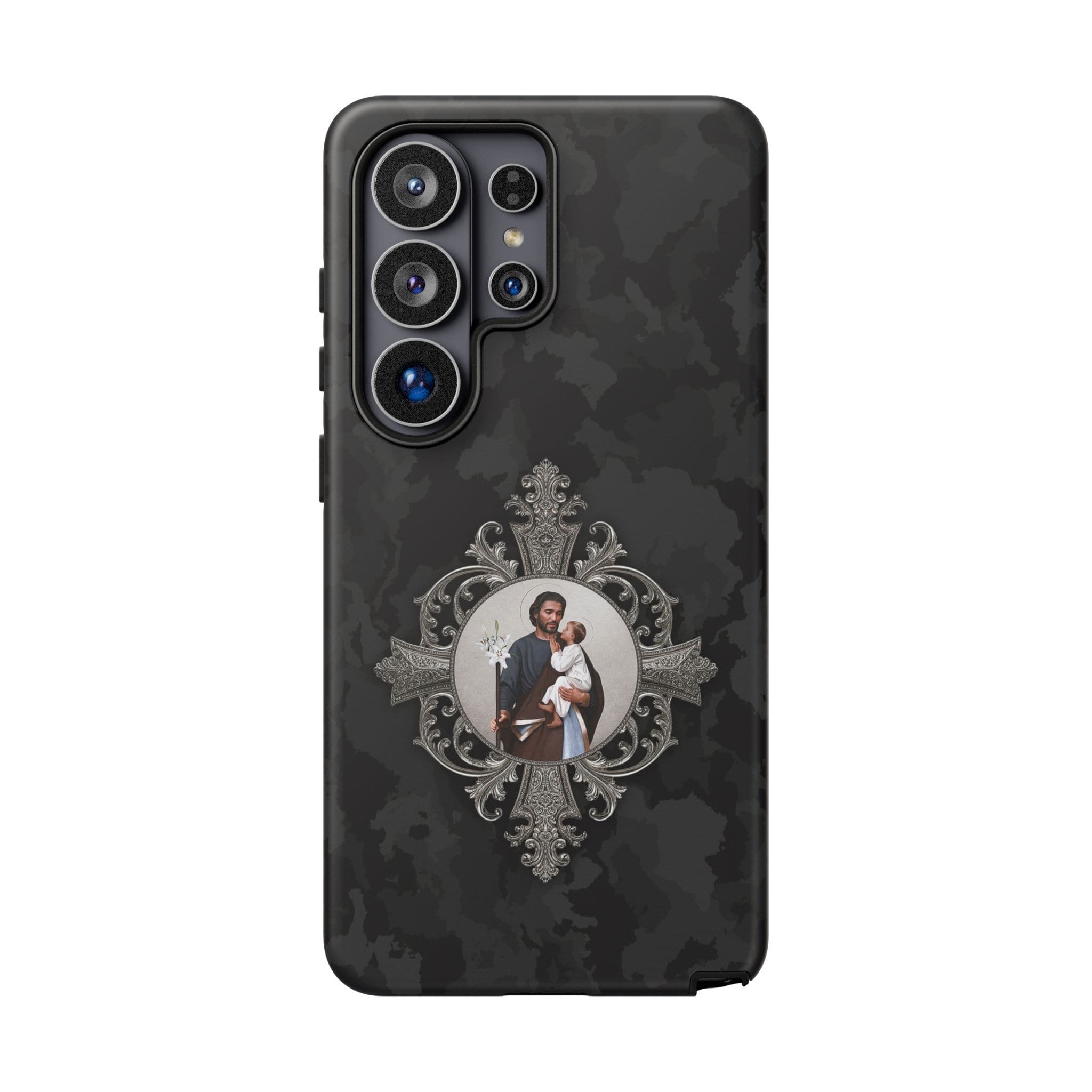 St. Joseph Hard Phone Case (Black Camo) Copyright VENXARA