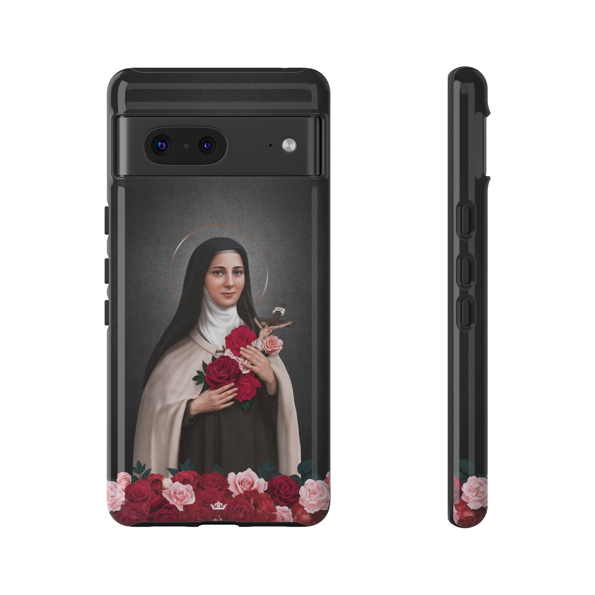 St. Therese of Lisieux Hard Phone Case (Dark) Copyright VENXARA