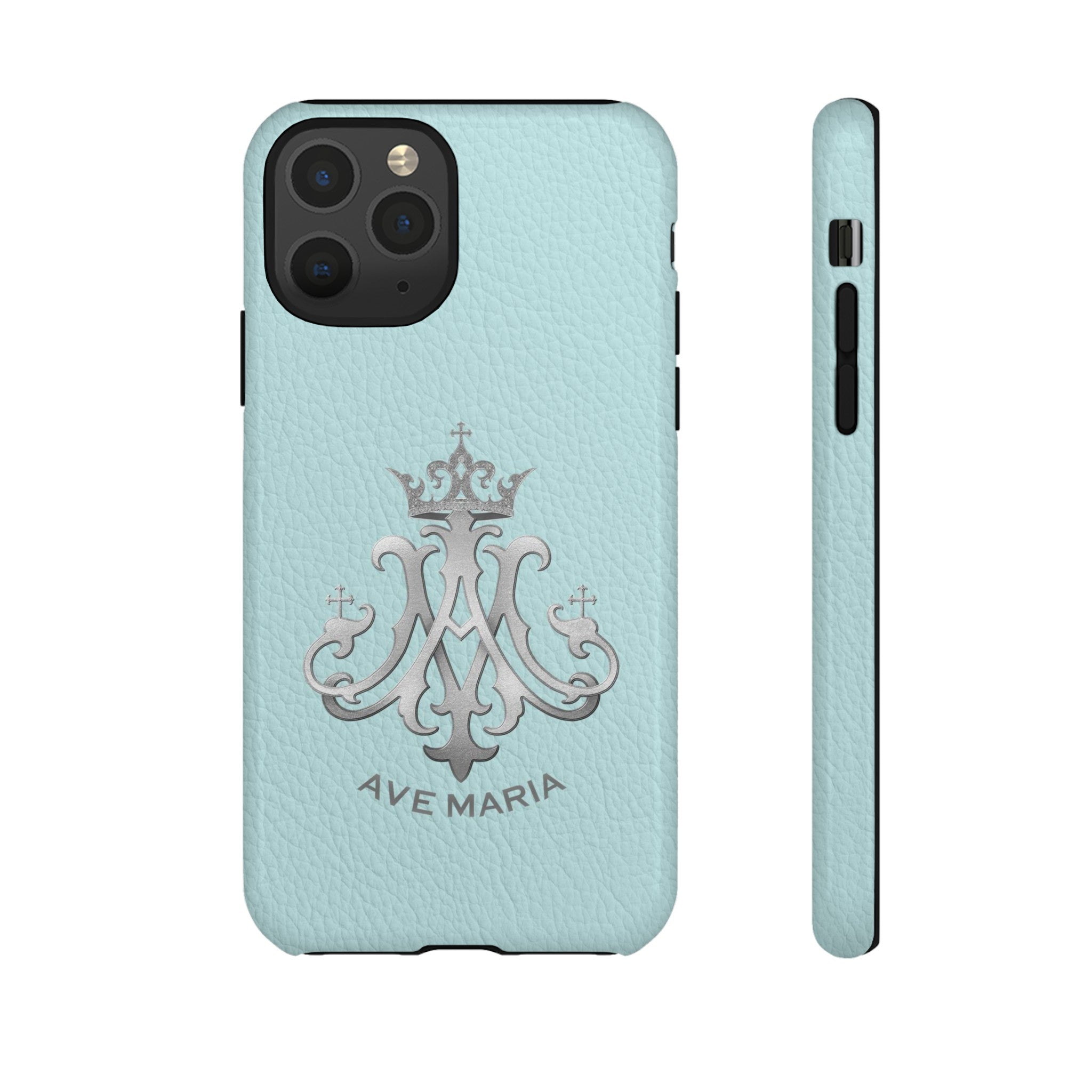 Ave Maria Hard Phone Case (Heavenly Blue)