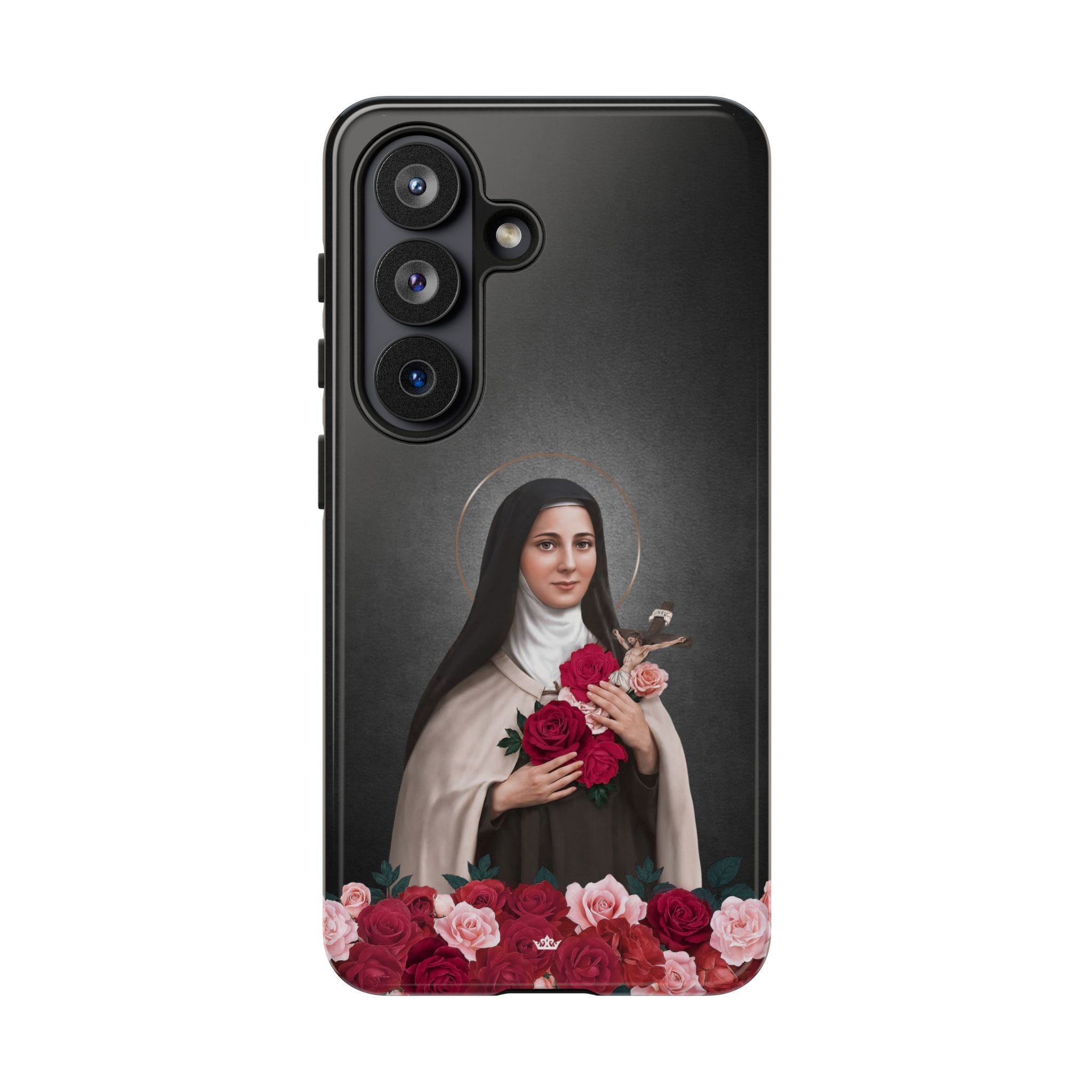 St. Therese of Lisieux Hard Phone Case (Dark) Copyright VENXARA