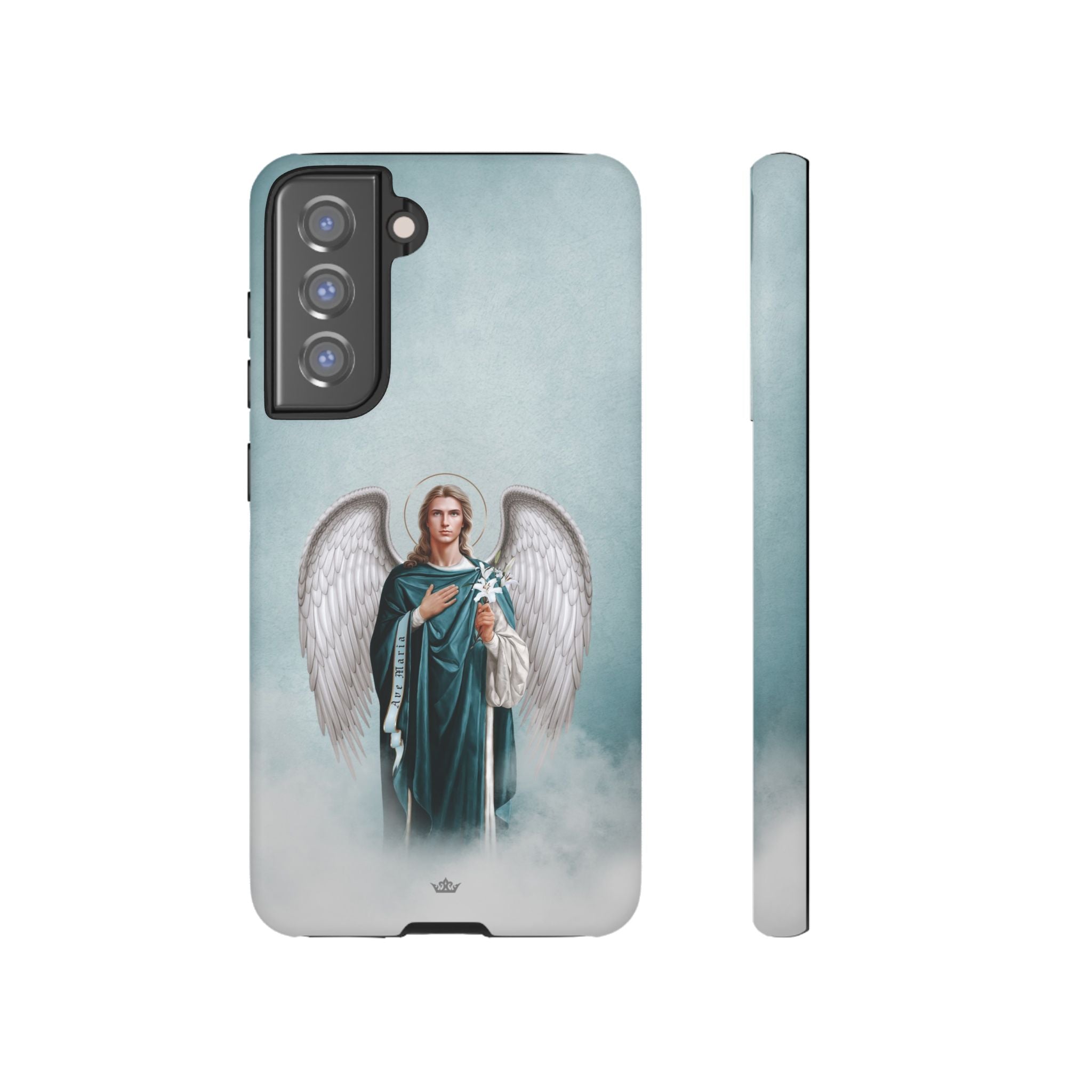 St. Gabriel the Archangel Hard Phone Case (Blue)