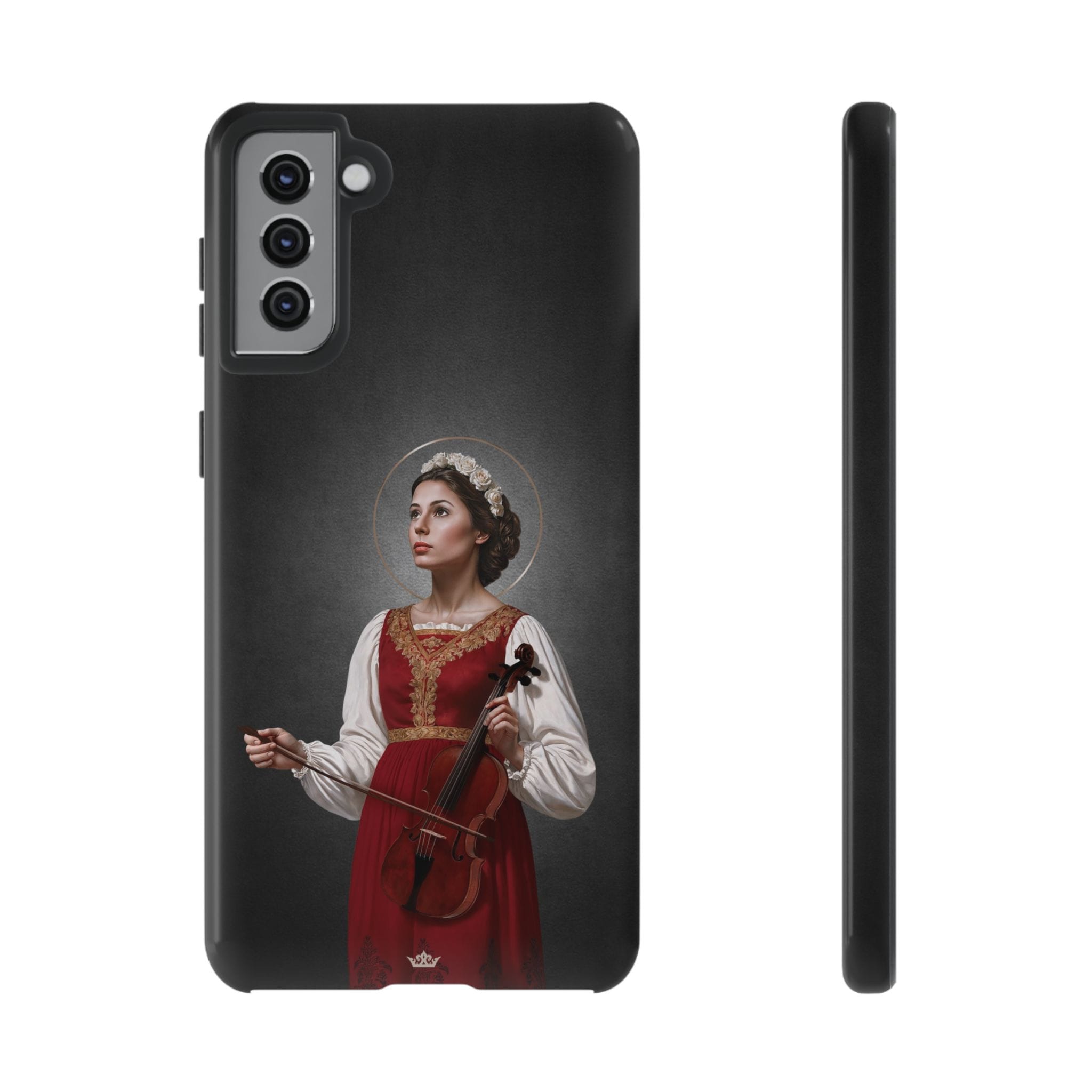 St. Cecilia Hard Phone Case (Dark) Copyright VENXARA
