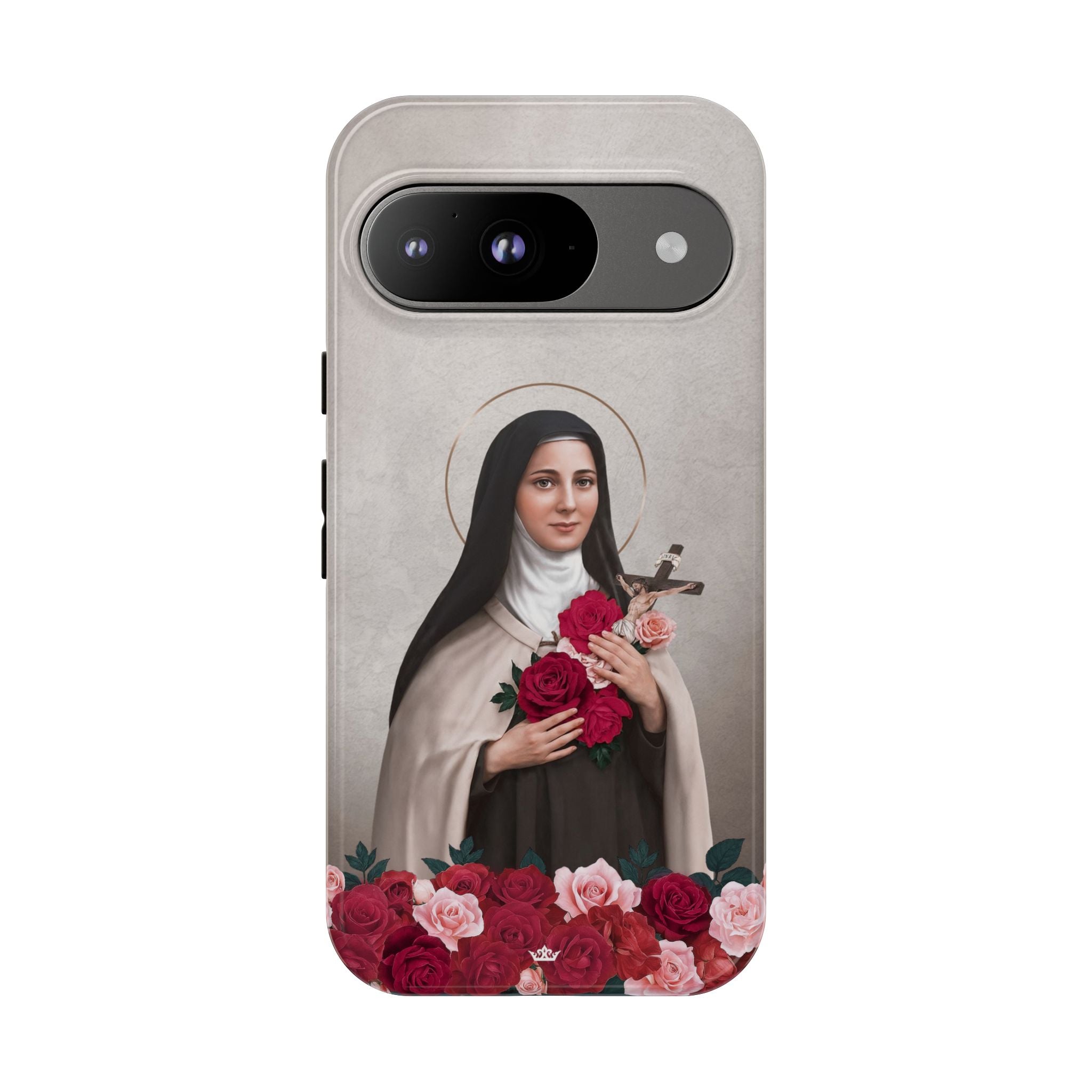 St. Therese of Lisieux Hard Phone Case (Light) Copyright VENXARA