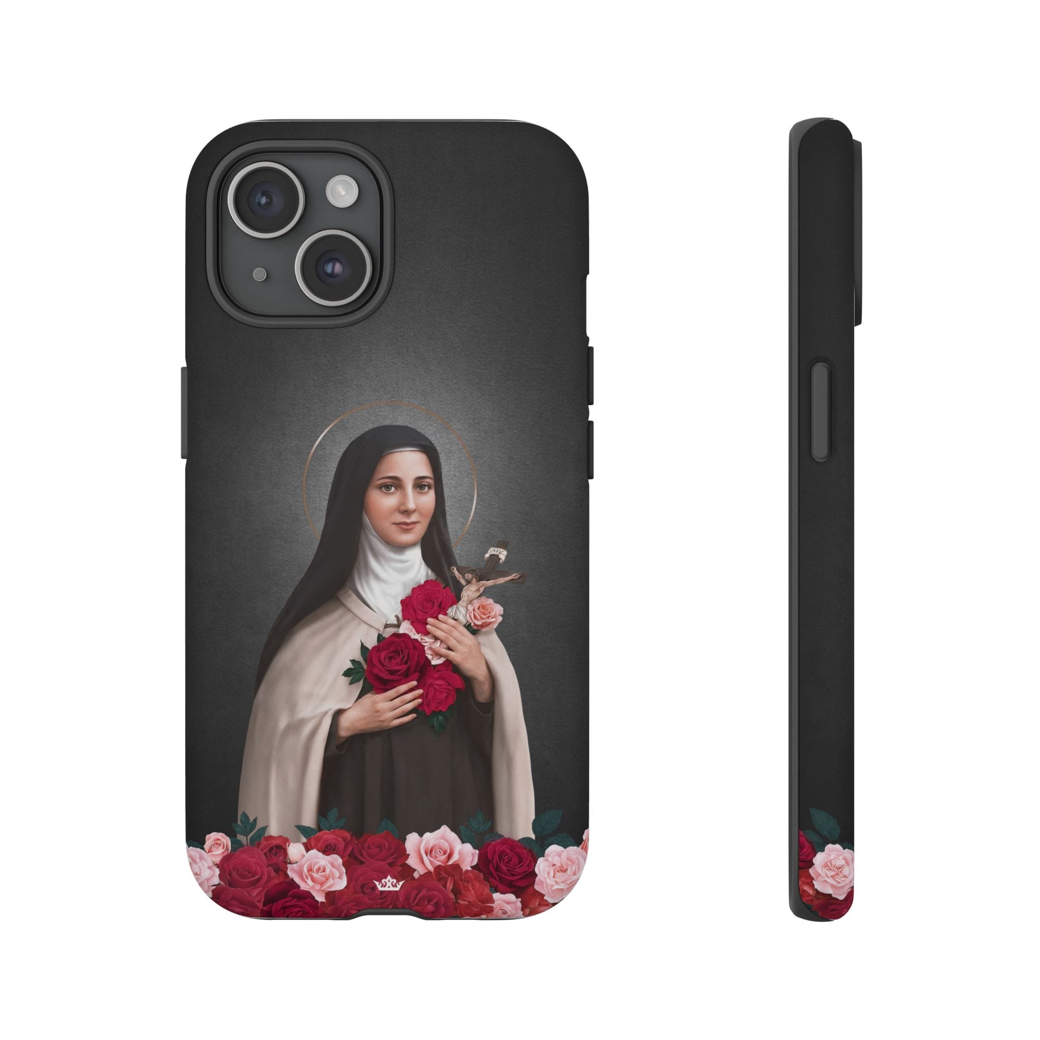 St. Therese of Lisieux Hard Phone Case (Dark) Copyright VENXARA