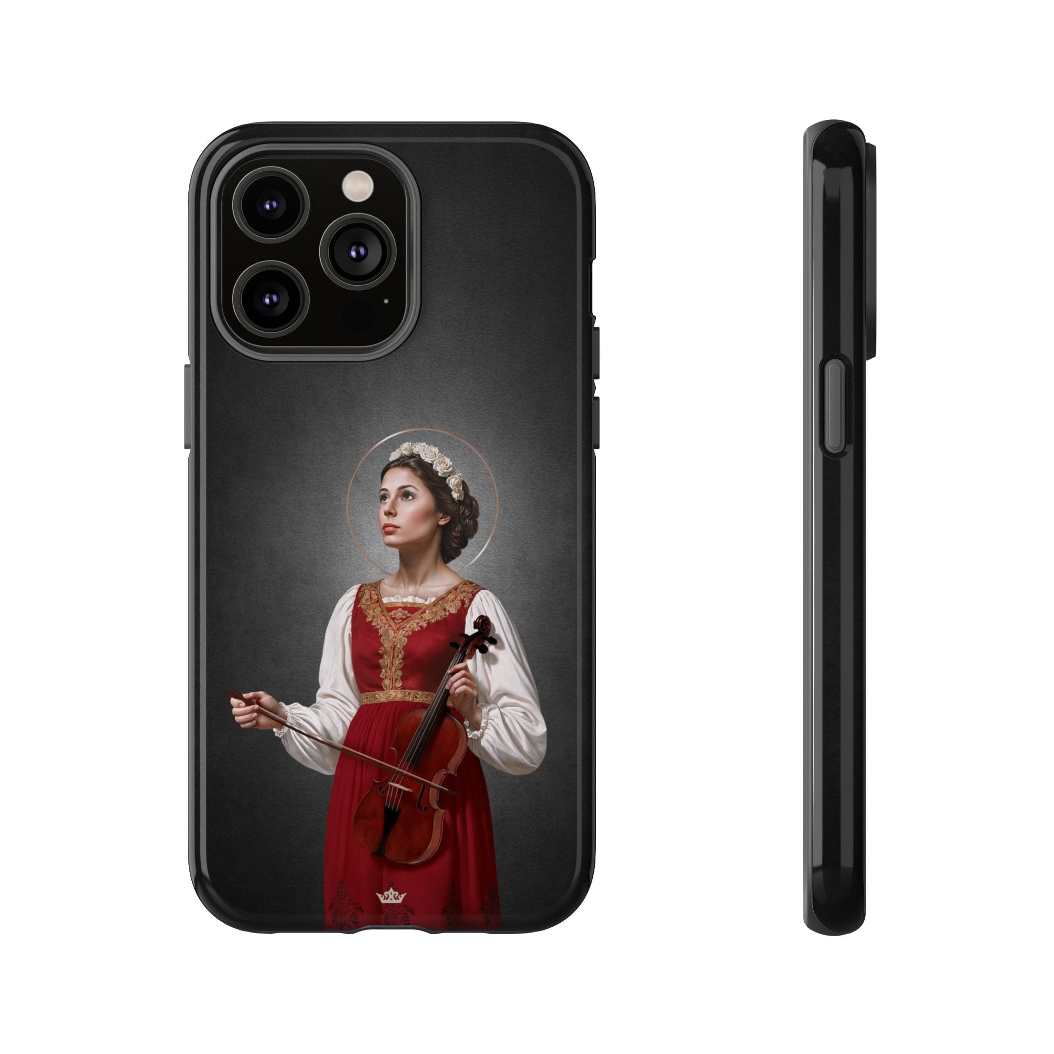 St. Cecilia Hard Phone Case (Dark) Copyright VENXARA