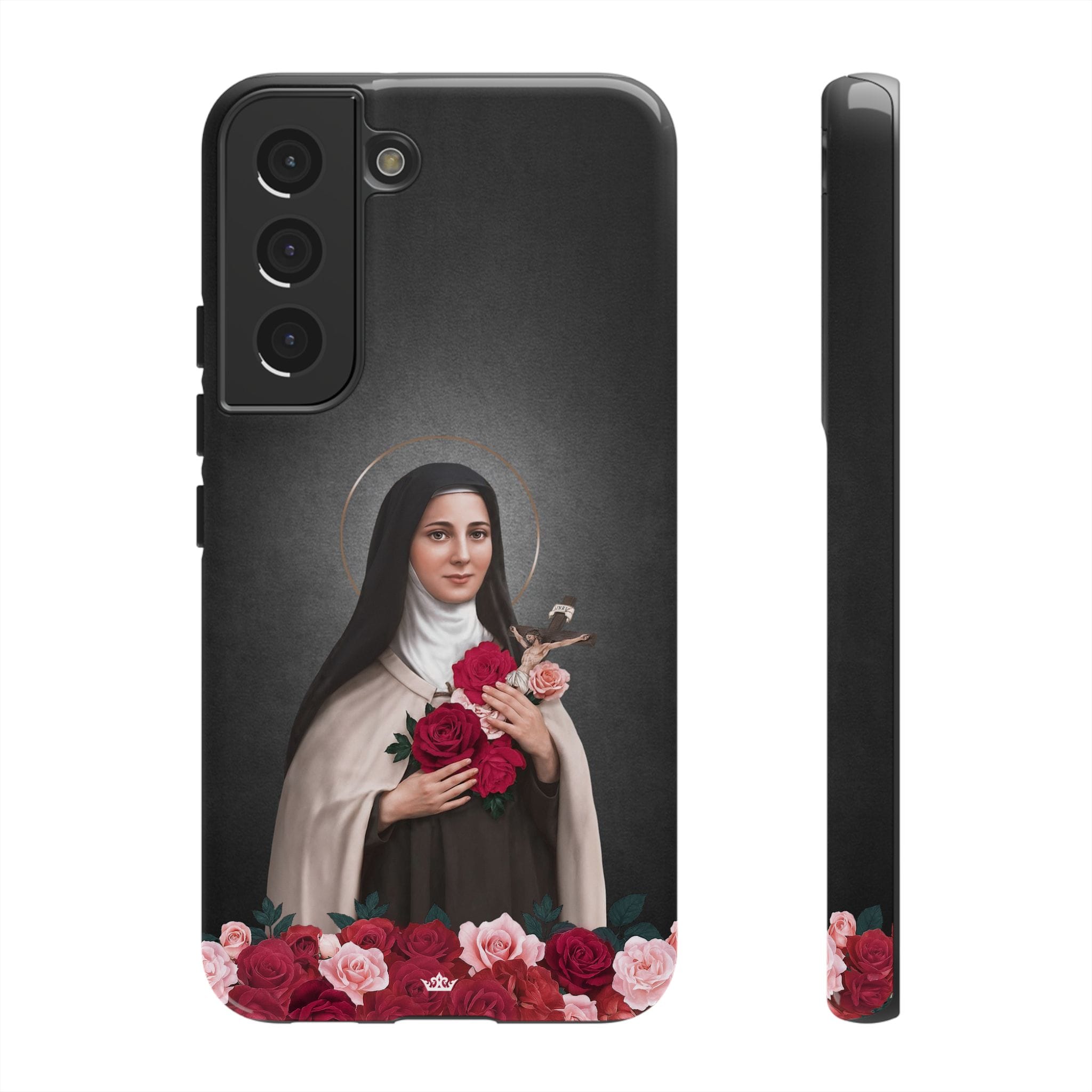 St. Therese of Lisieux Hard Phone Case (Dark) Copyright VENXARA