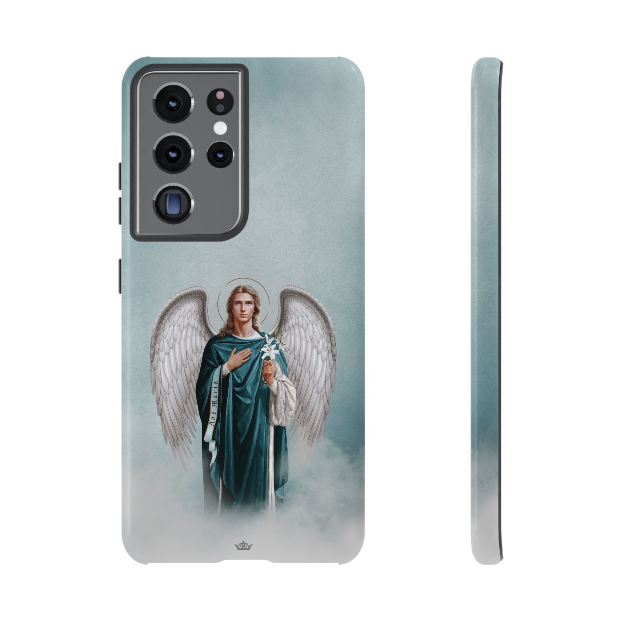 St. Gabriel the Archangel Hard Phone Case (Blue)
