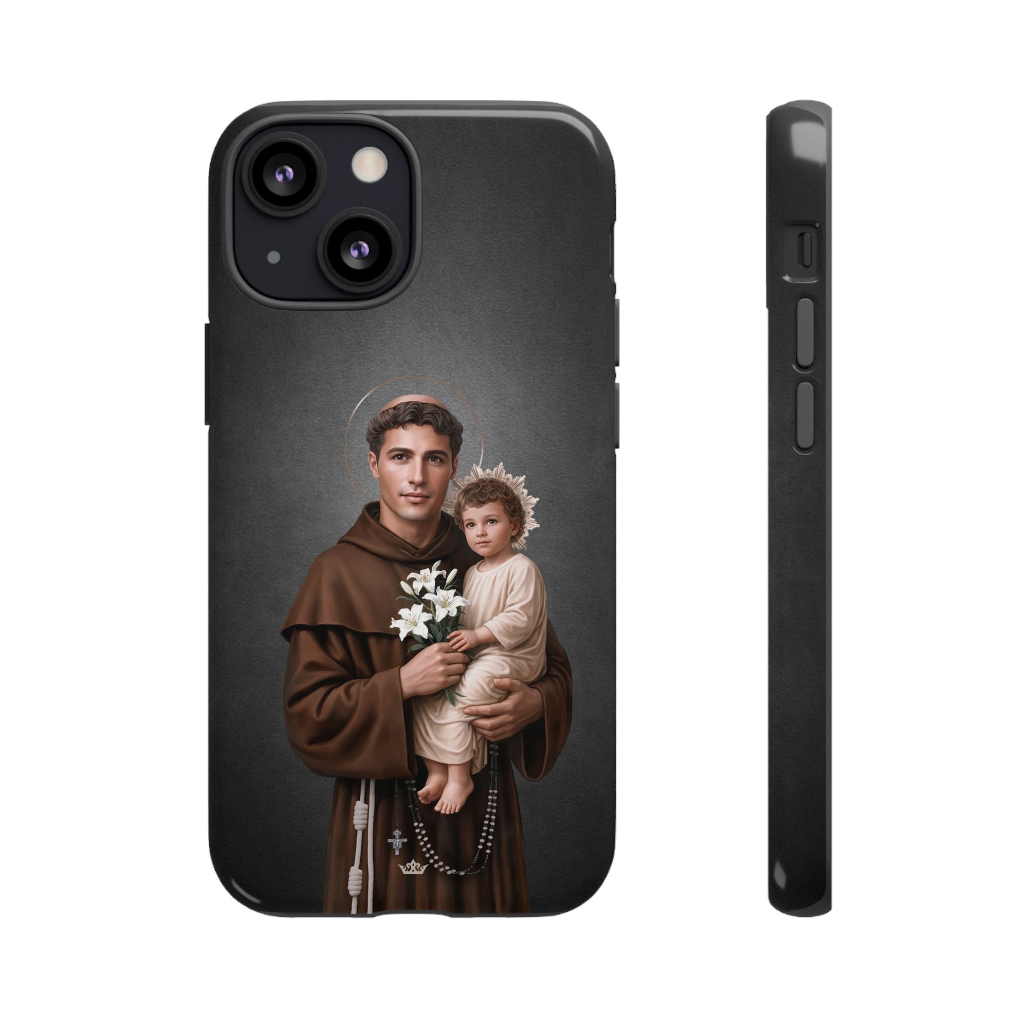 St. Anthony of Padua Hard Phone Case (Dark)