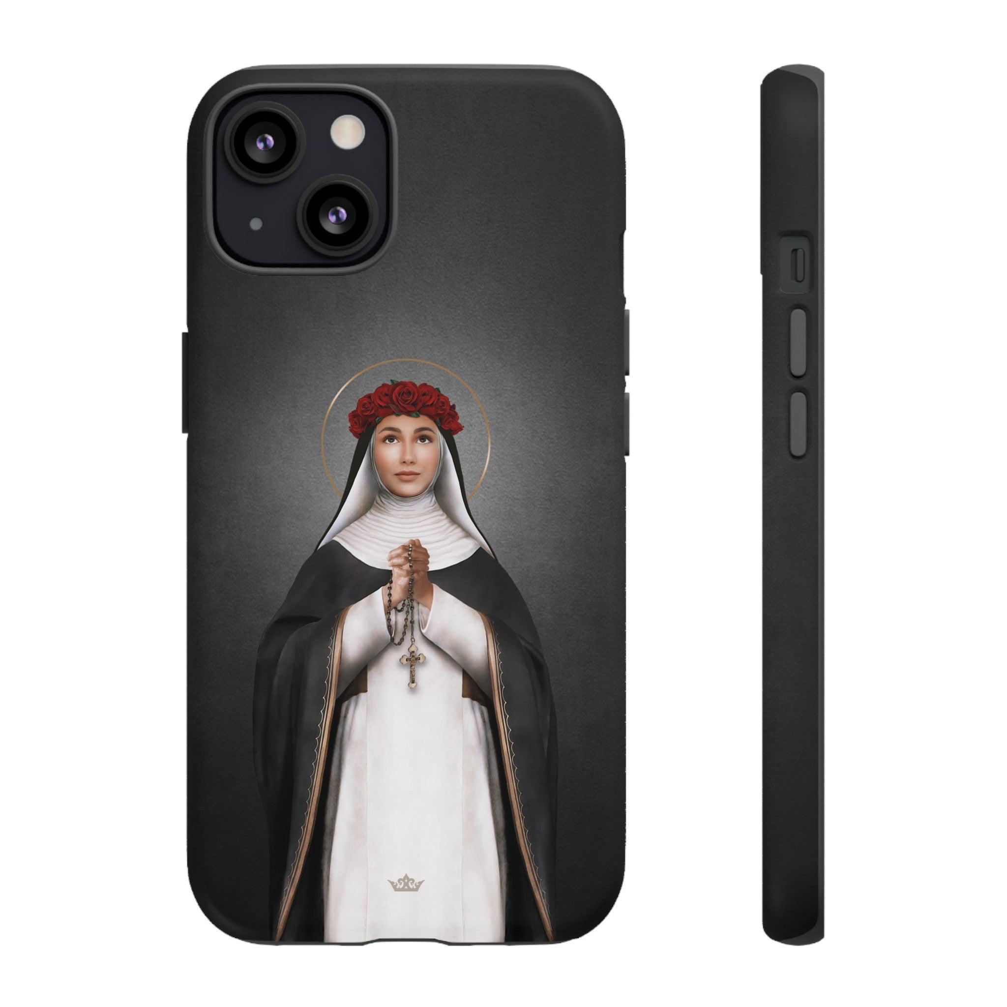 St. Rose of Lima Hard Phone Case (Dark)