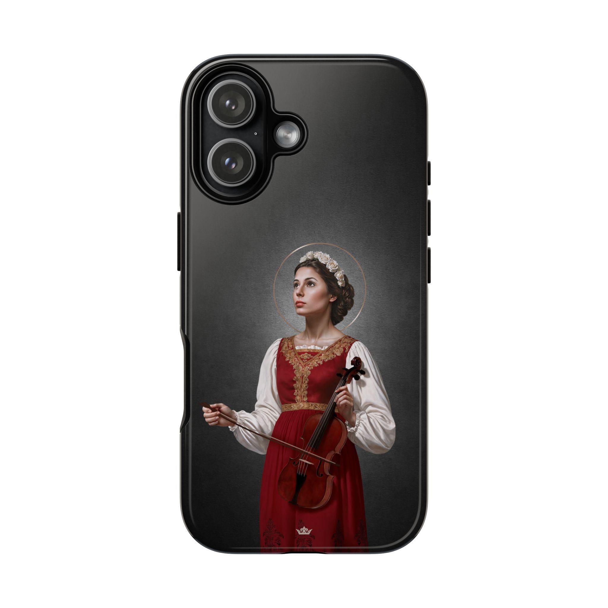 St. Cecilia Hard Phone Case (Dark) Copyright VENXARA