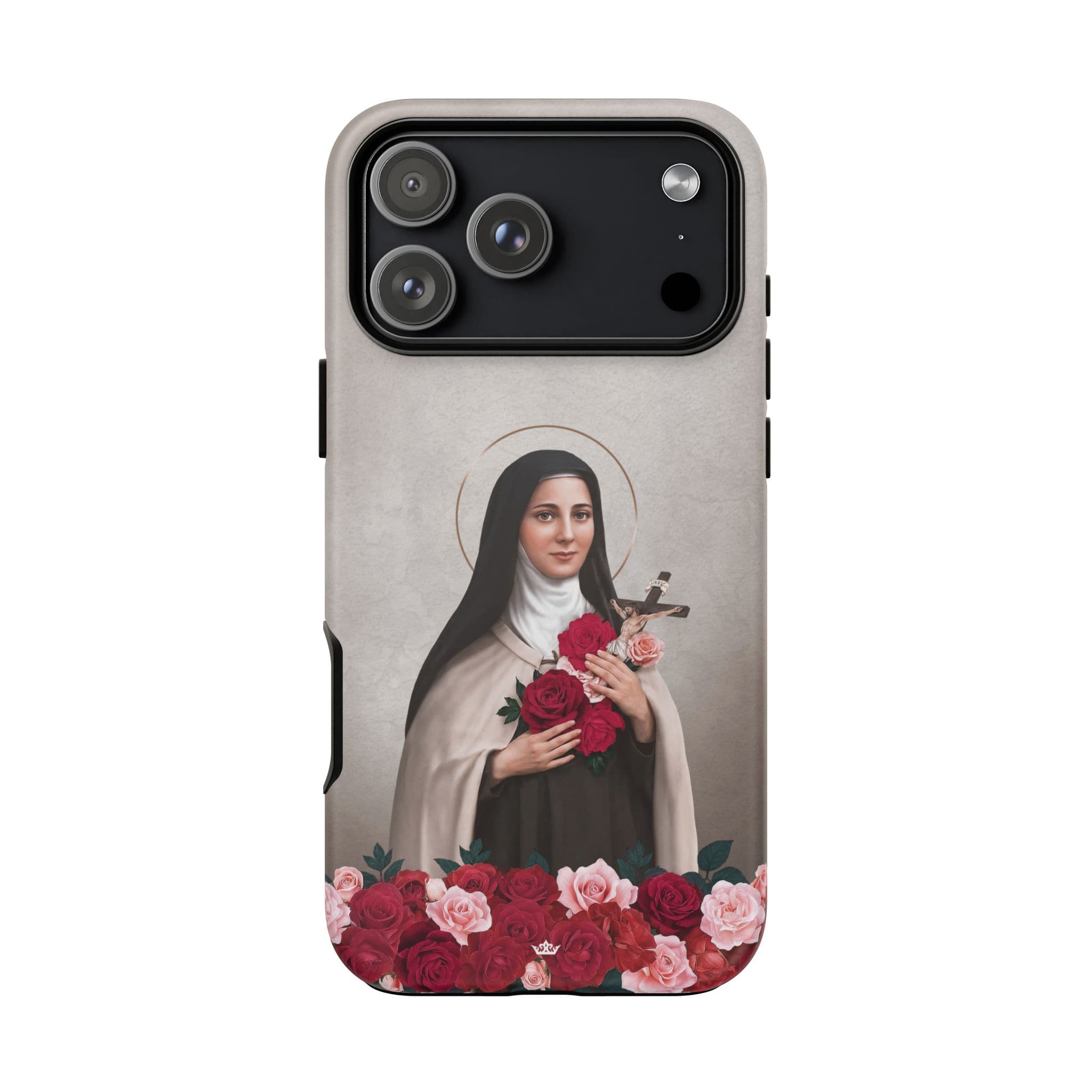 St. Therese of Lisieux Hard Phone Case (Light) Copyright VENXARA