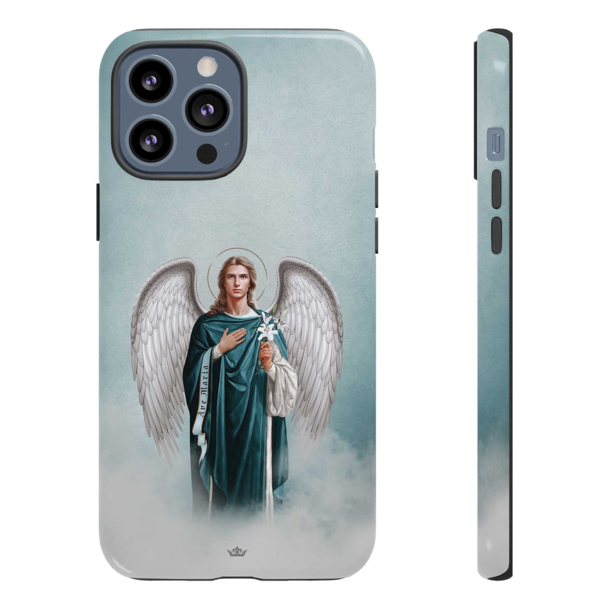 St. Gabriel the Archangel Hard Phone Case (Blue)