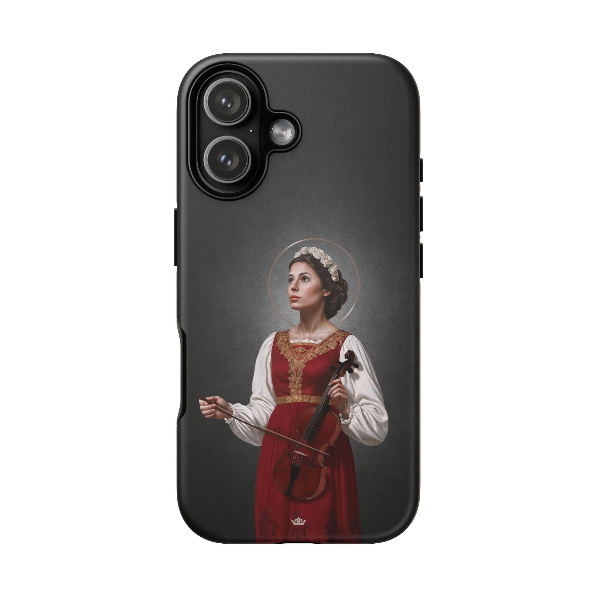 St. Cecilia Hard Phone Case (Dark) Copyright VENXARA