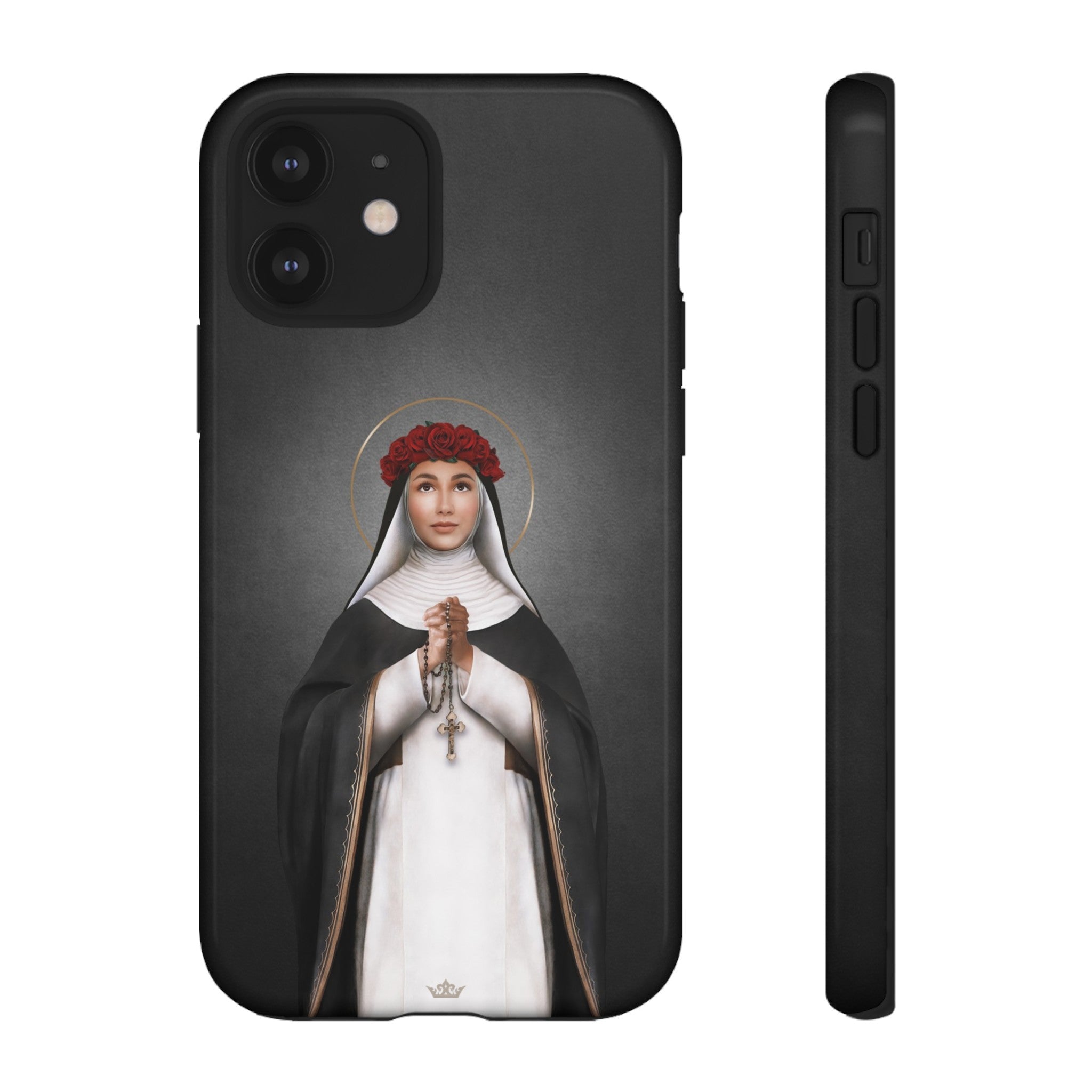 St. Rose of Lima Hard Phone Case (Dark)