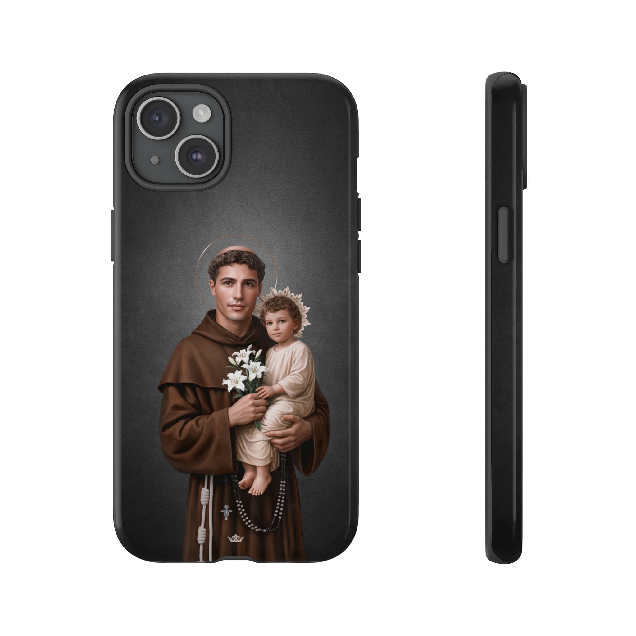 St. Anthony of Padua Hard Phone Case (Dark) Copyright VENXARA