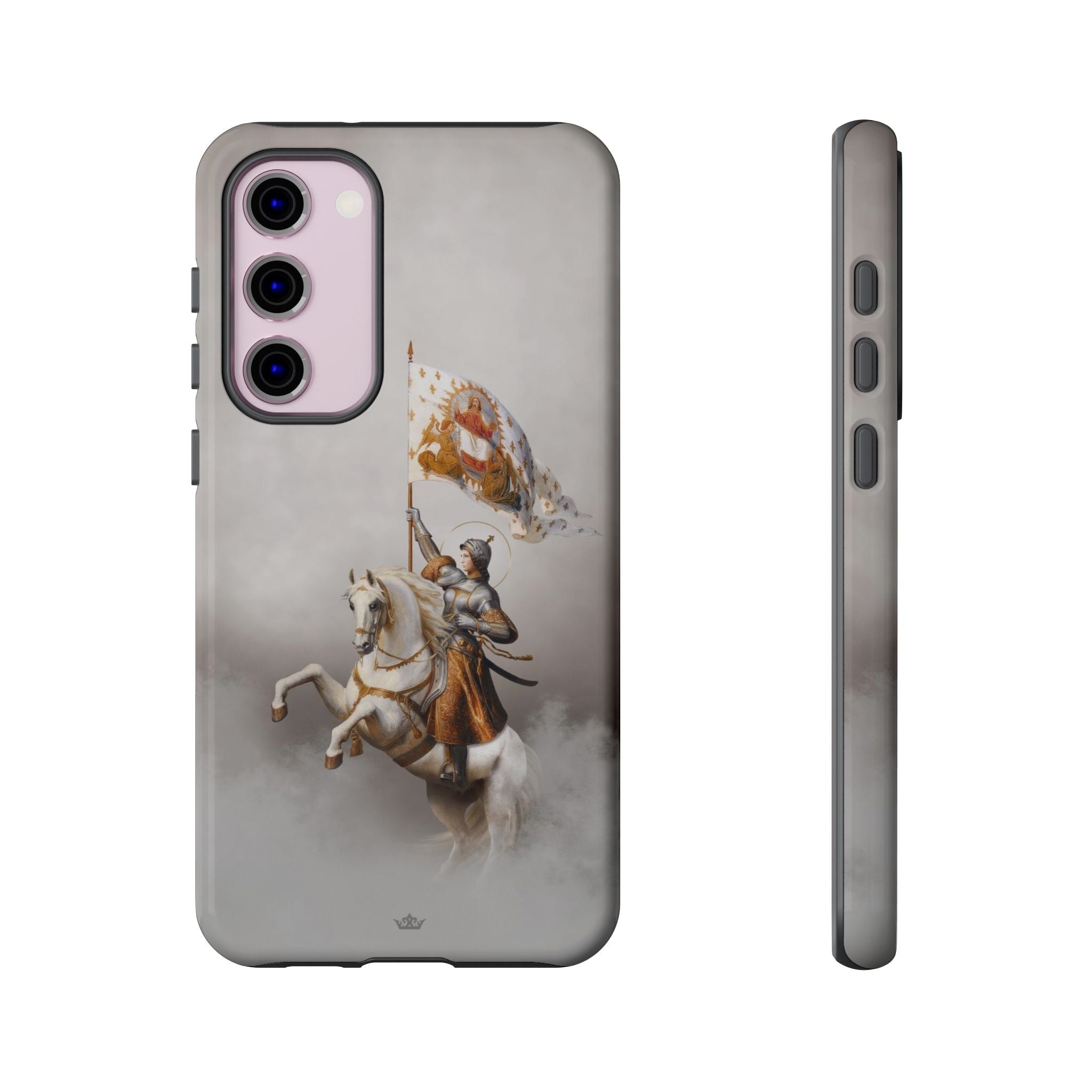 St. Joan of Arc in Battle Hard Phone Case (Light)