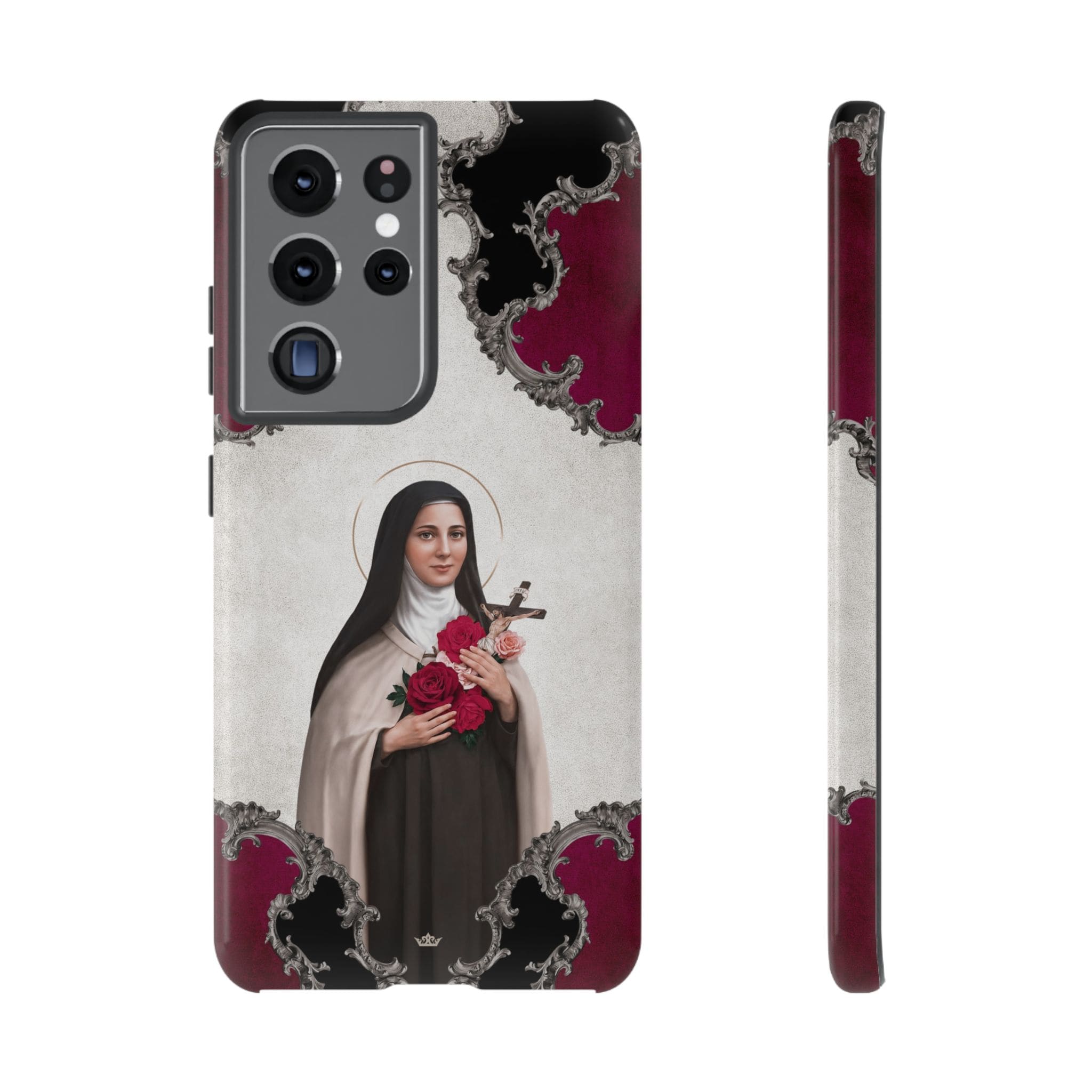 St. Therese of Lisieux Hard Phone Case (Baroque) Copyright VENXARA