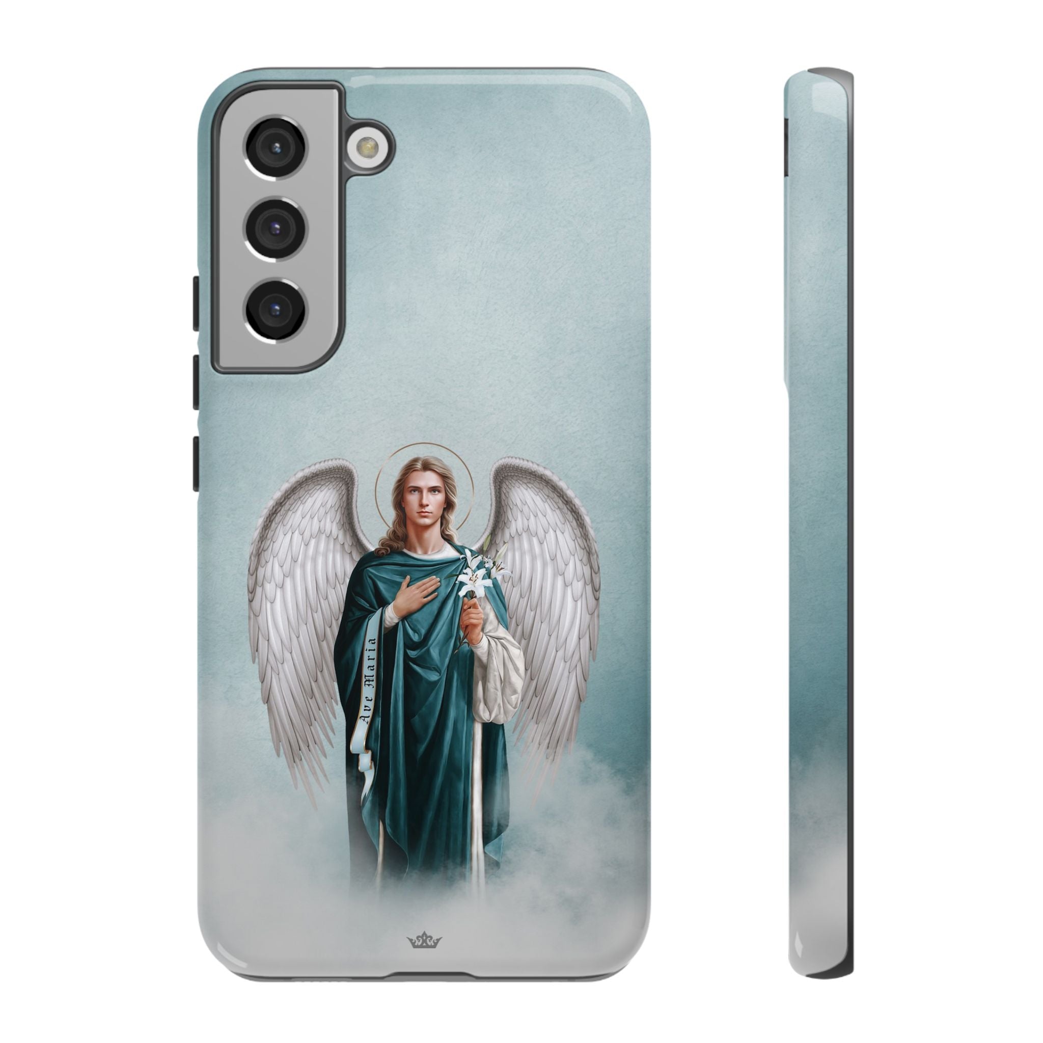 St. Gabriel the Archangel Hard Phone Case (Blue)
