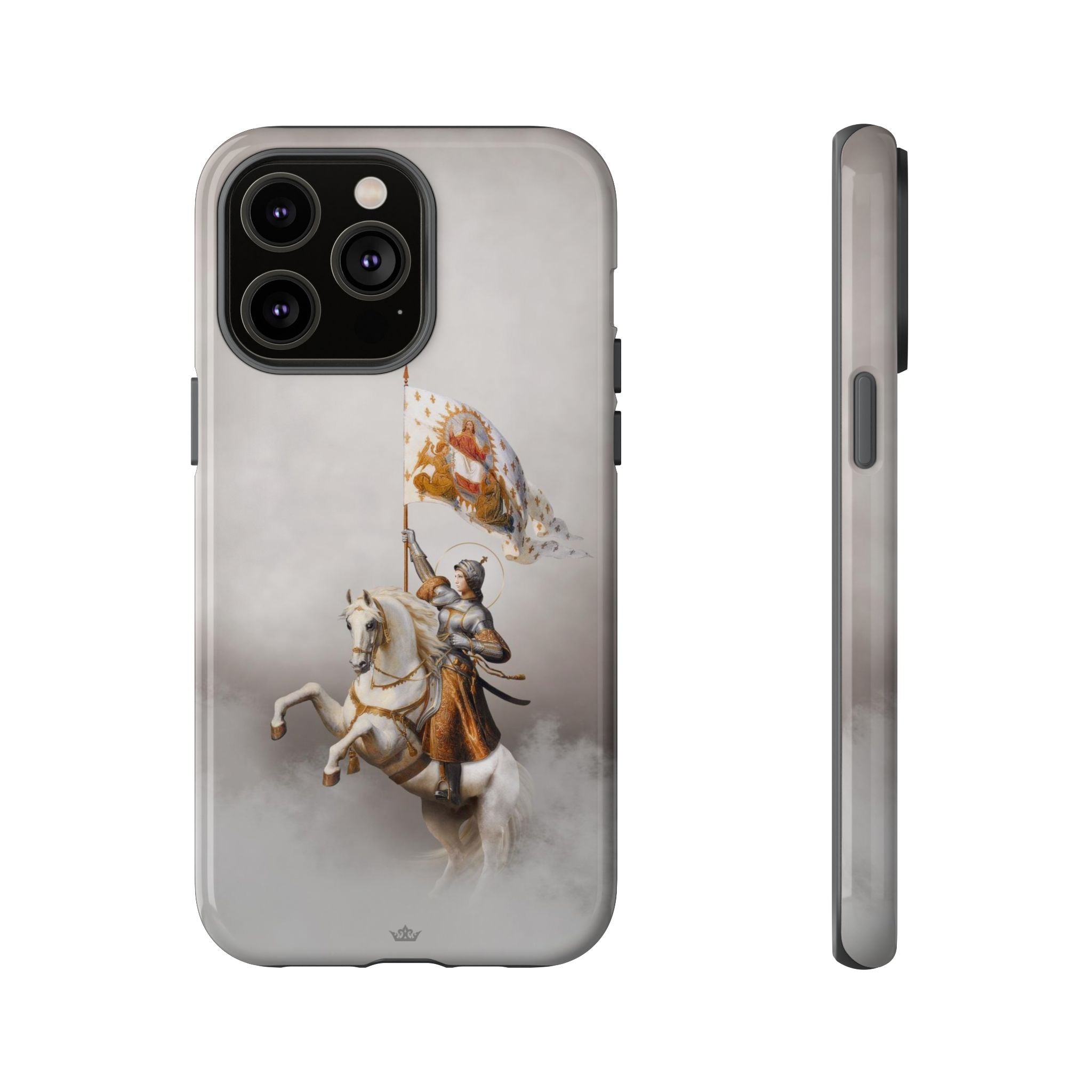 St. Joan of Arc in Battle Hard Phone Case (Light)