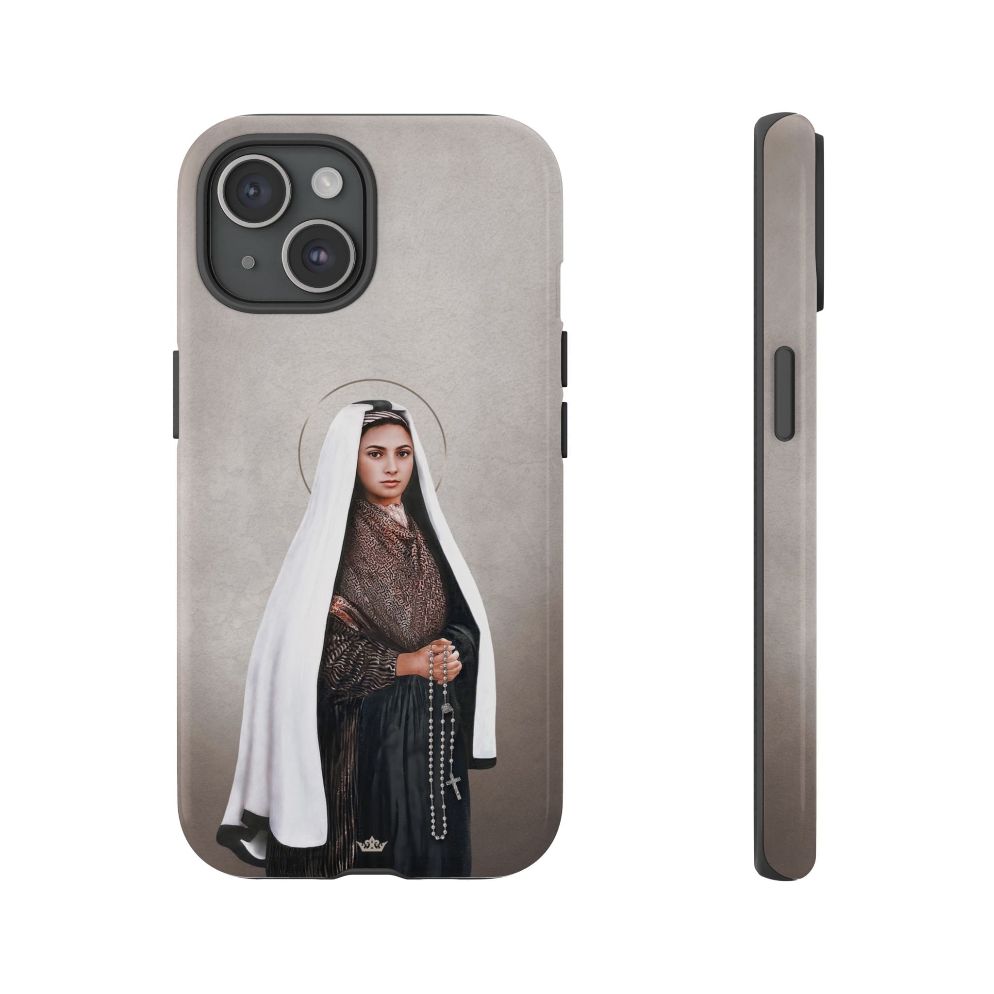 St. Bernadette Hard Phone Case (Light) Copyright VENXARA
