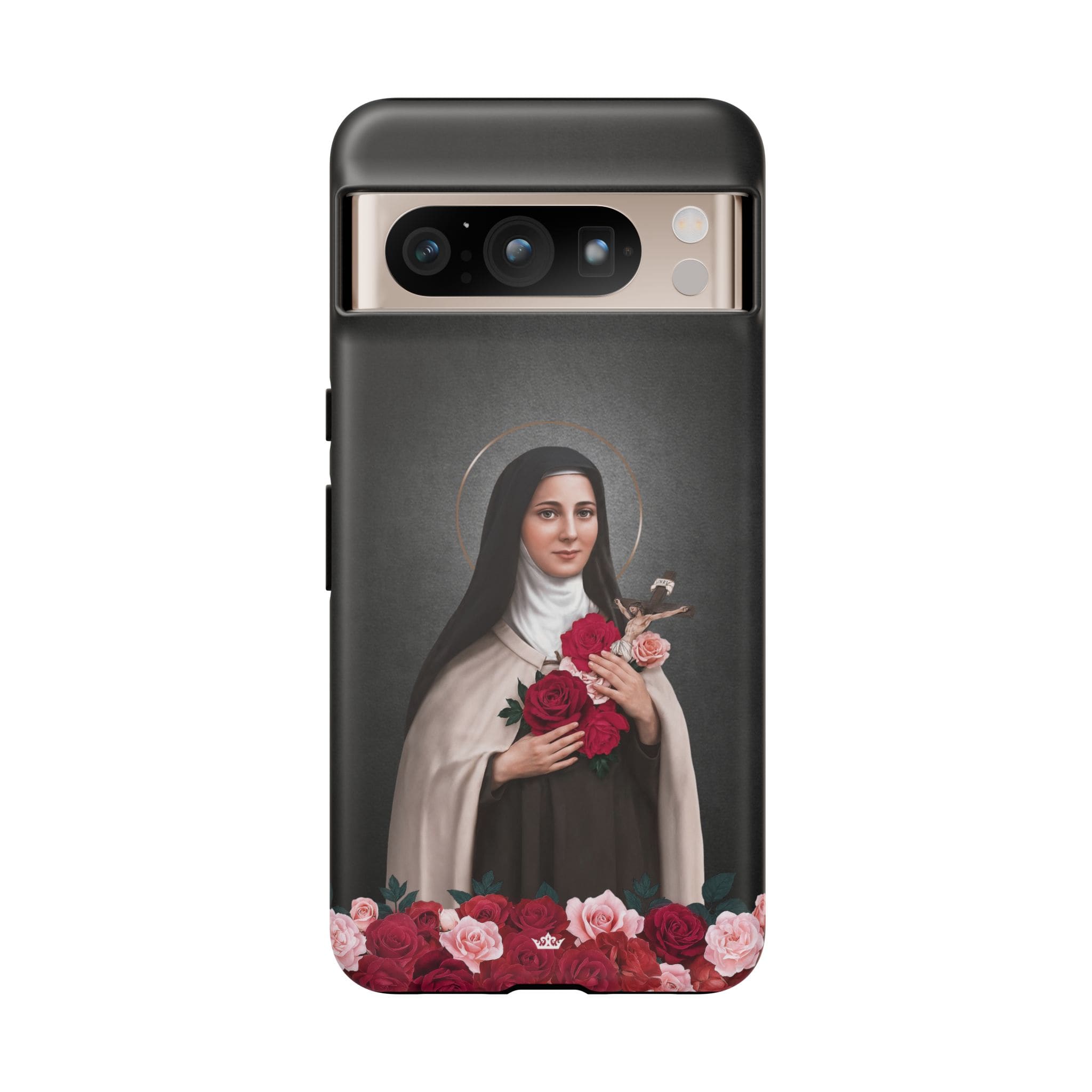 St. Therese of Lisieux Hard Phone Case (Dark) Copyright VENXARA