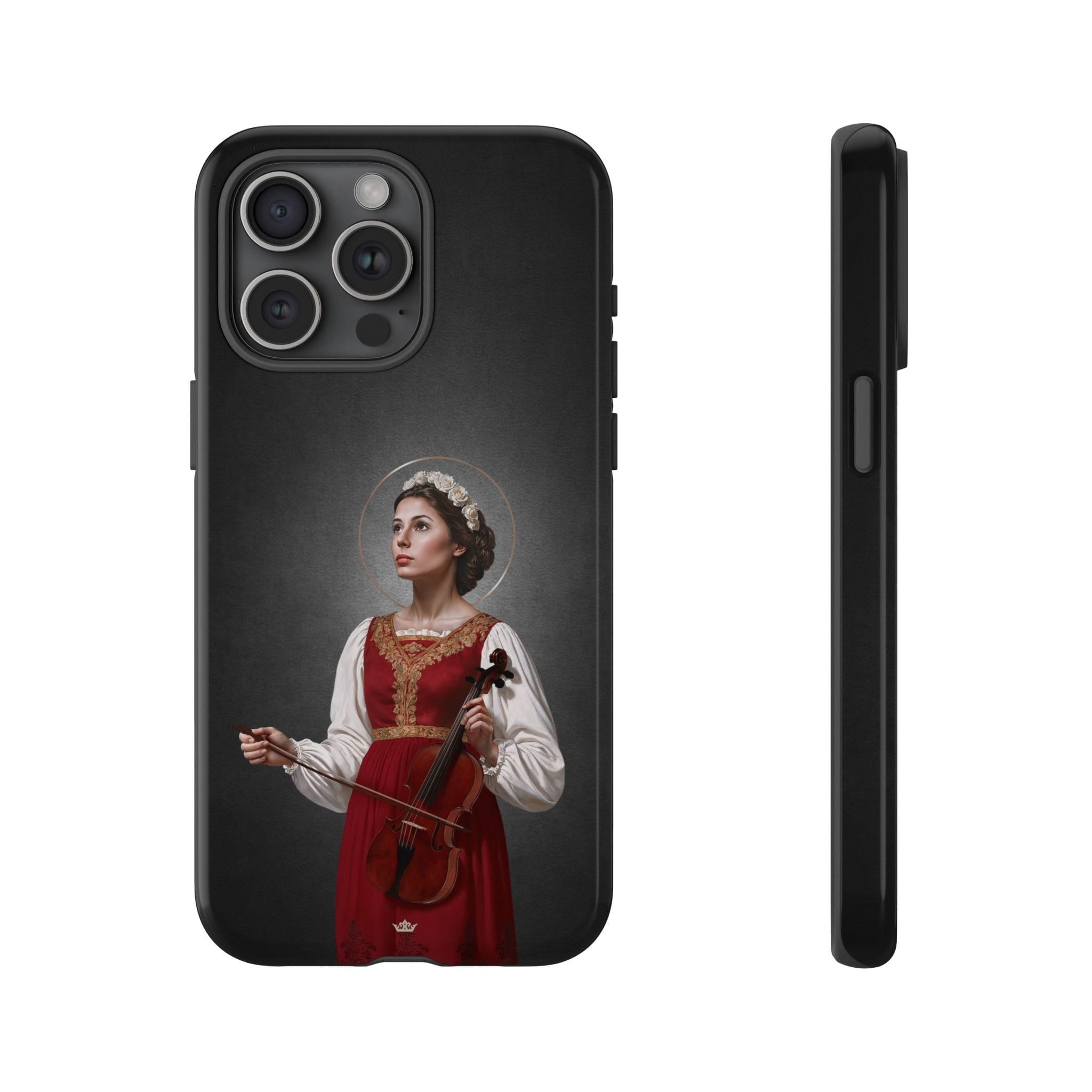 St. Cecilia Hard Phone Case (Dark) Copyright VENXARA