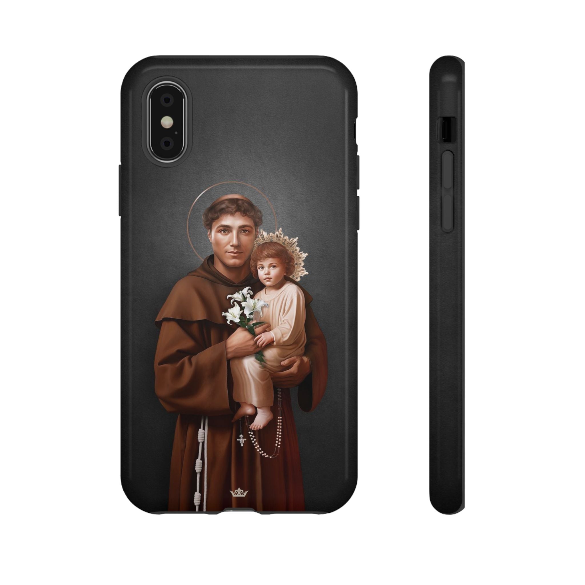St. Anthony of Padua Hard Phone Case (Dark)