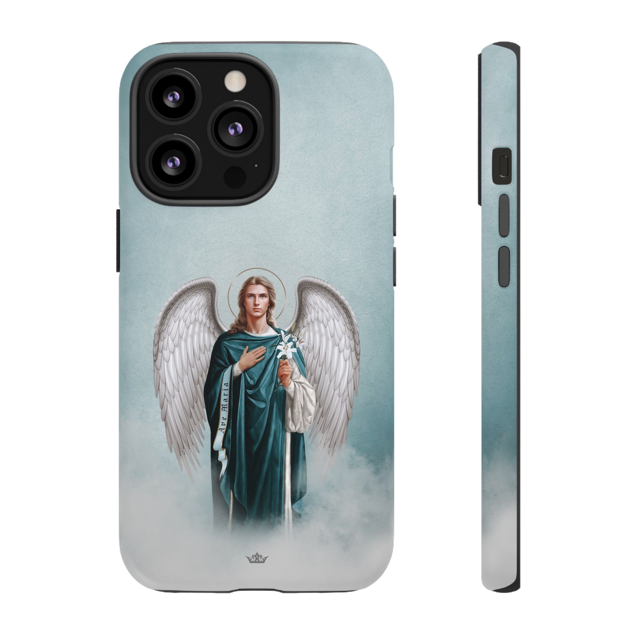 St. Gabriel the Archangel Hard Phone Case (Blue)