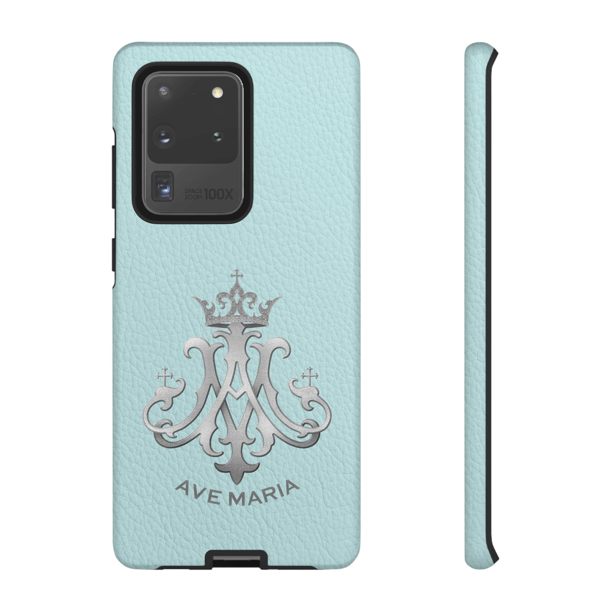 Ave Maria Hard Phone Case (Heavenly Blue)