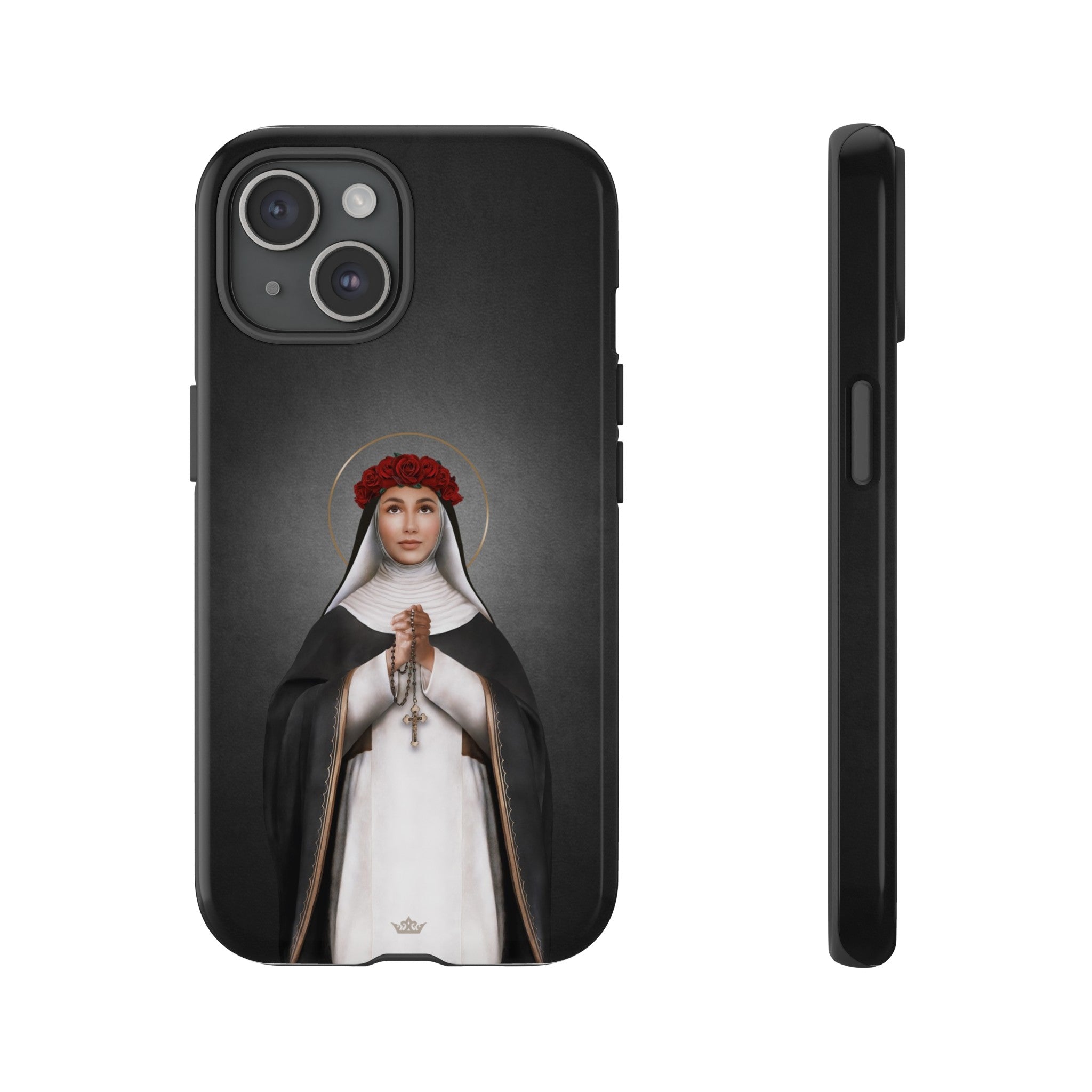 St. Rose of Lima Hard Phone Case (Dark)