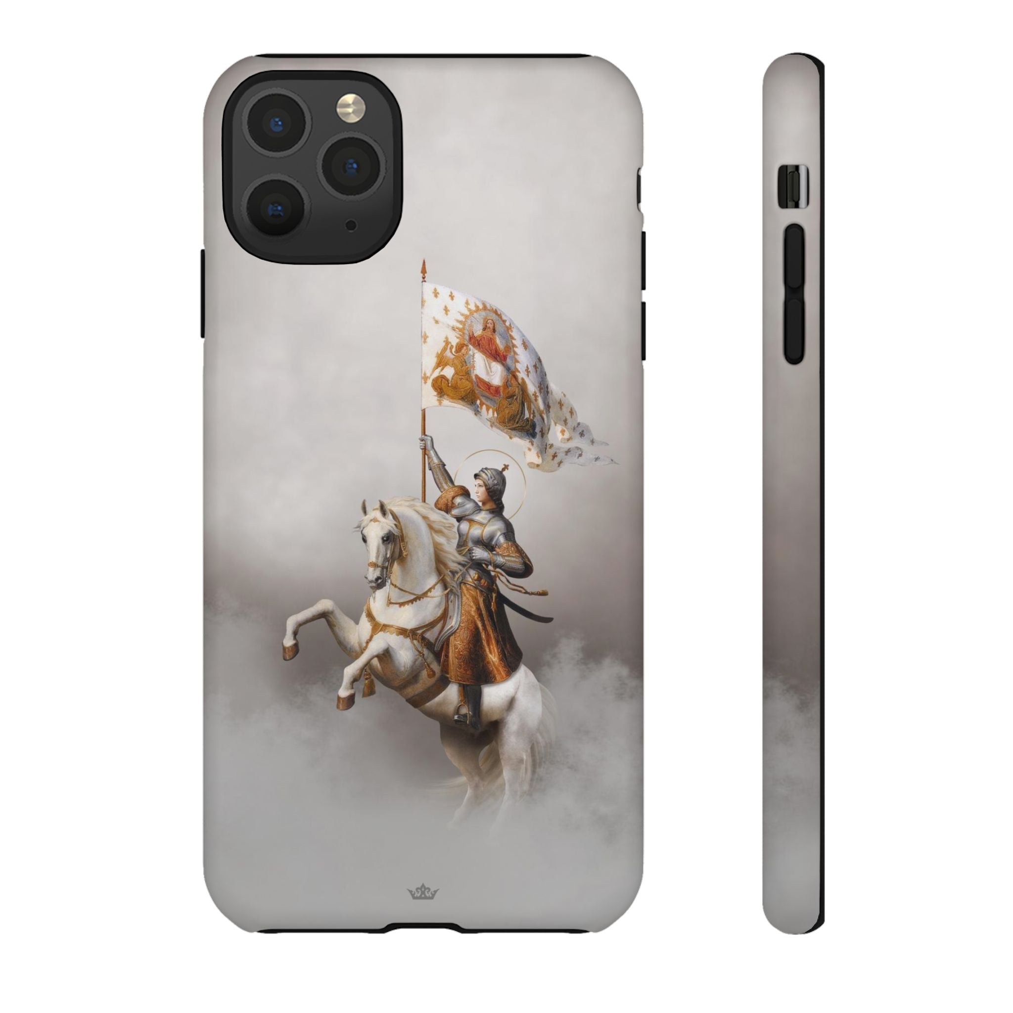St. Joan of Arc in Battle Hard Phone Case (Light)
