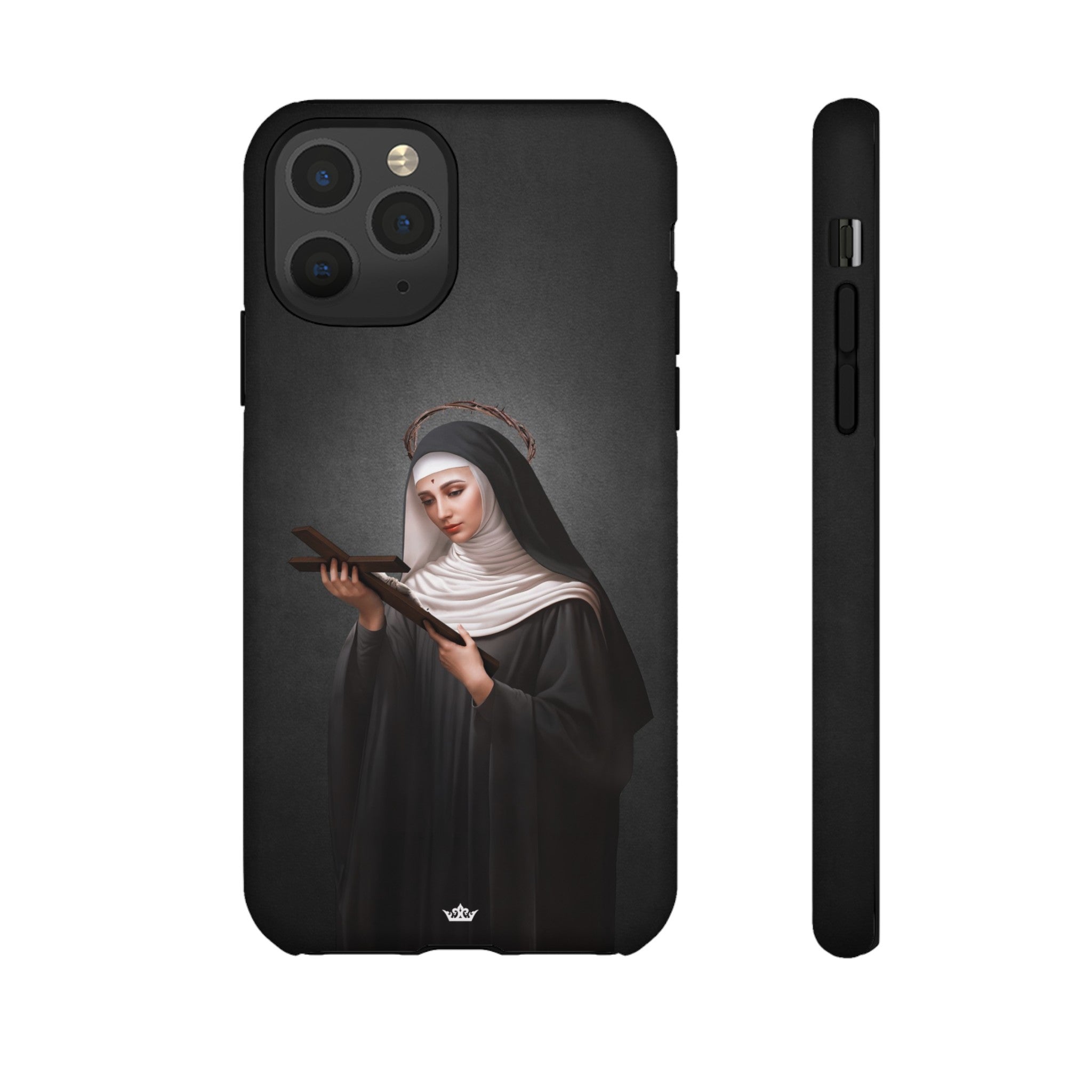 St. Rita of Cascia Hard Phone Case (Dark)