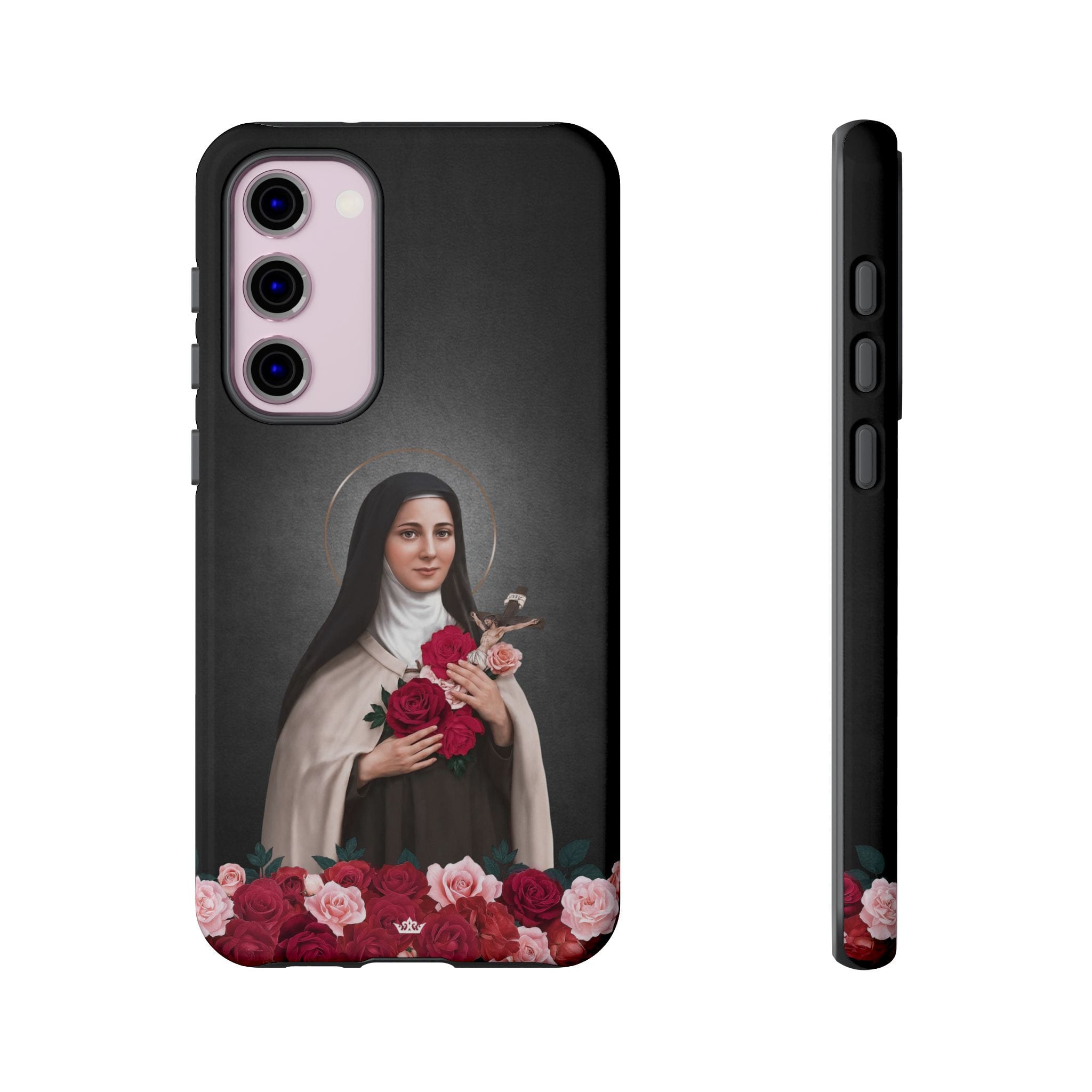 St. Therese of Lisieux Hard Phone Case (Dark) Copyright VENXARA