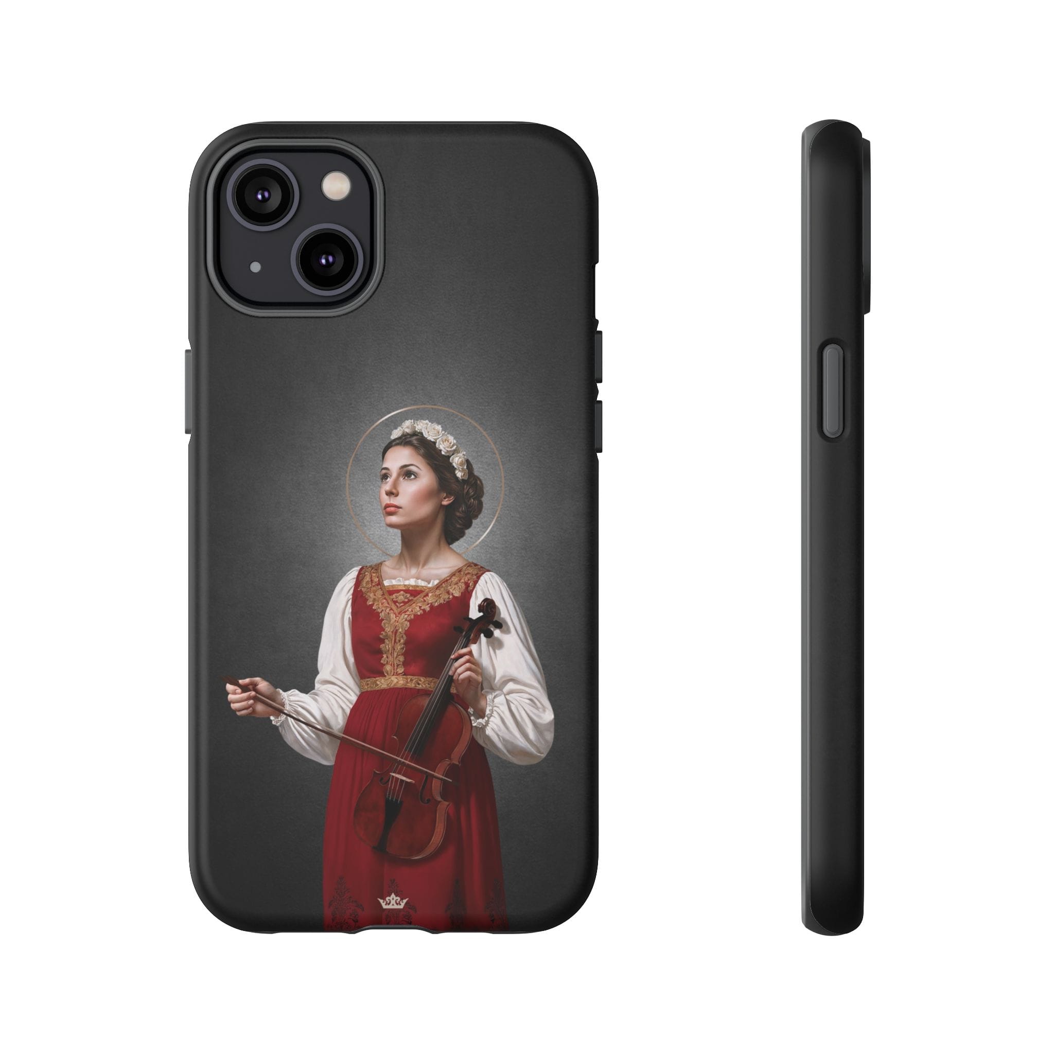 St. Cecilia Hard Phone Case (Dark) Copyright VENXARA