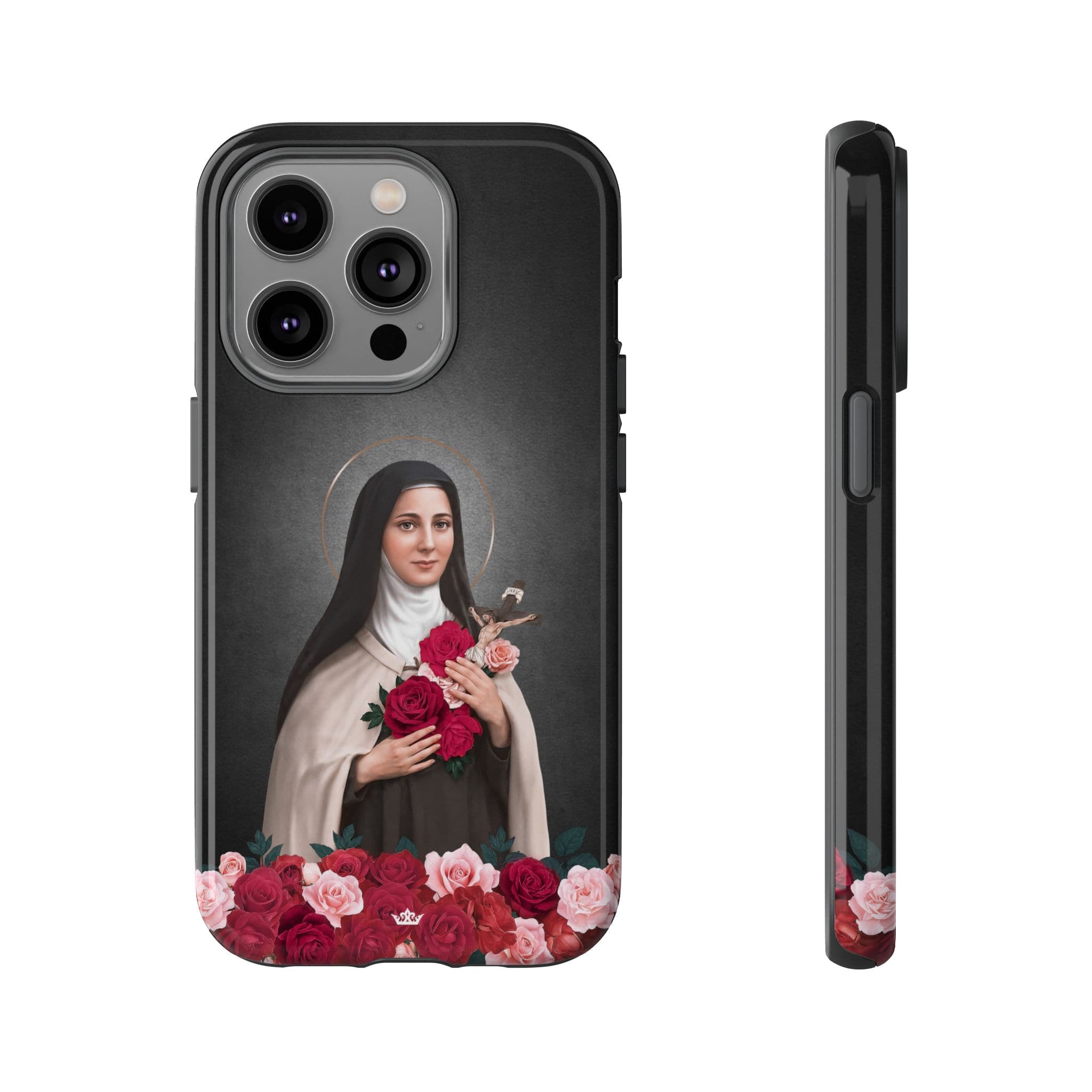 St. Therese of Lisieux Hard Phone Case (Dark) Copyright VENXARA